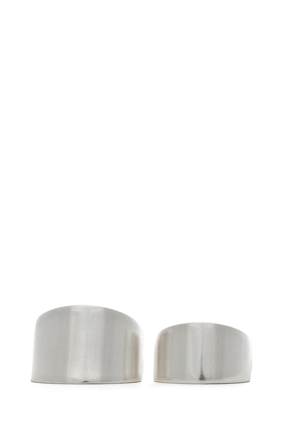 Image 1 of Maison Margiela Set of 2 Rings in Silver