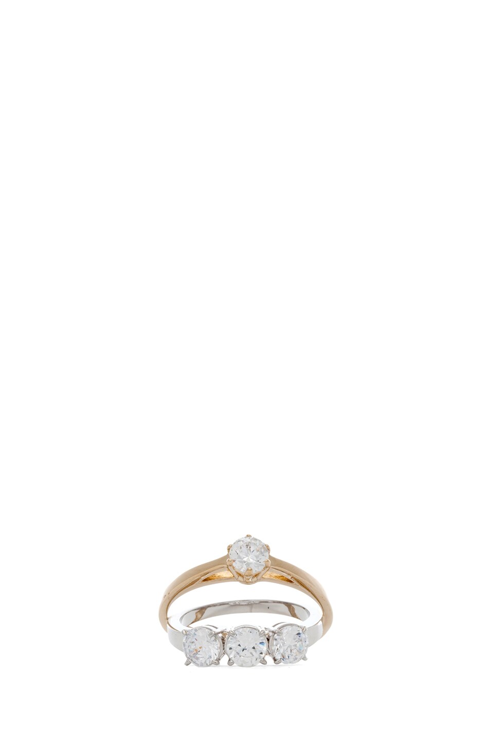 Image 1 of Maison Margiela Ring in Rhodium & Gold