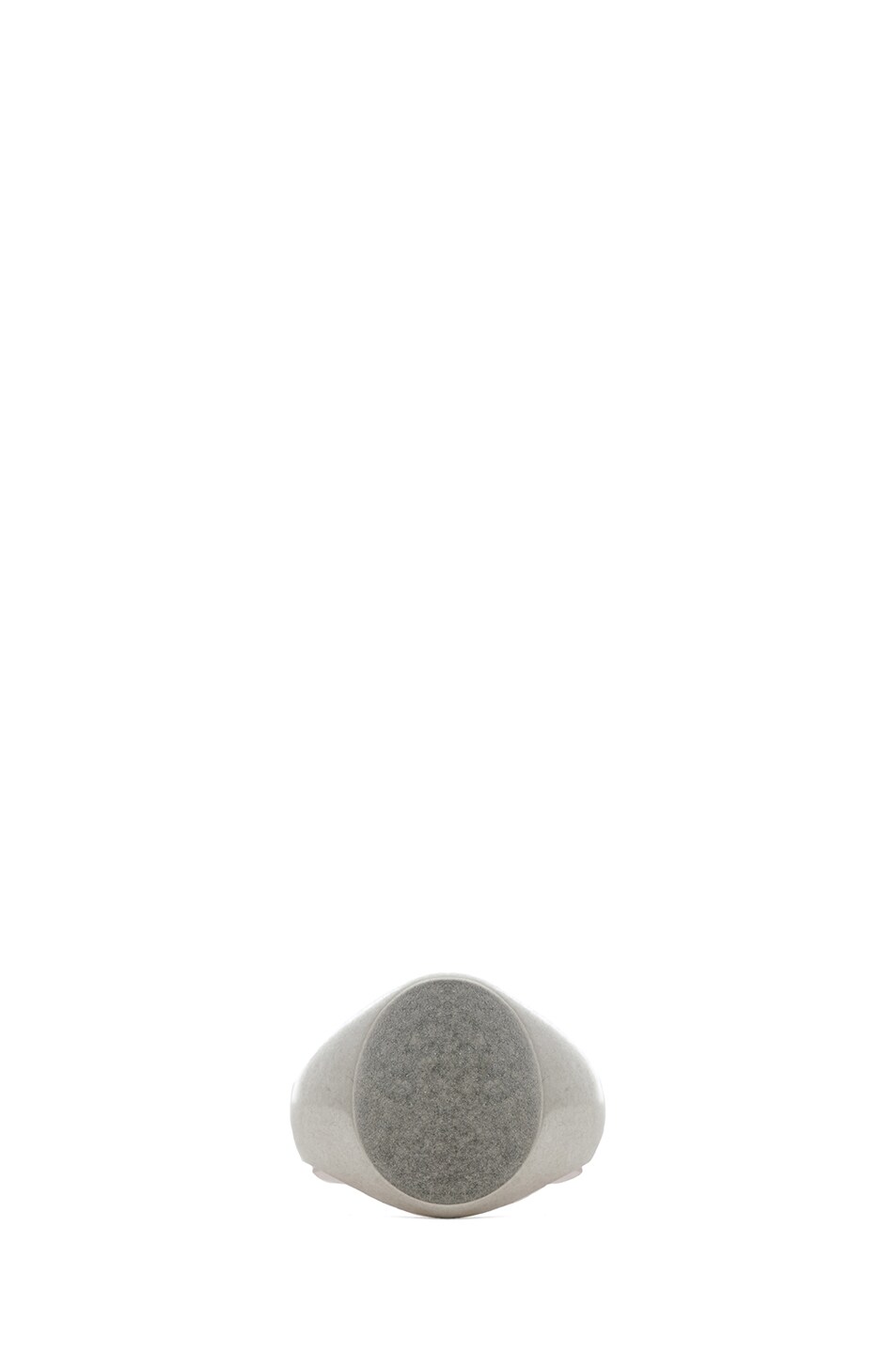 Image 1 of Maison Margiela Oval Ring in Silver & Pink