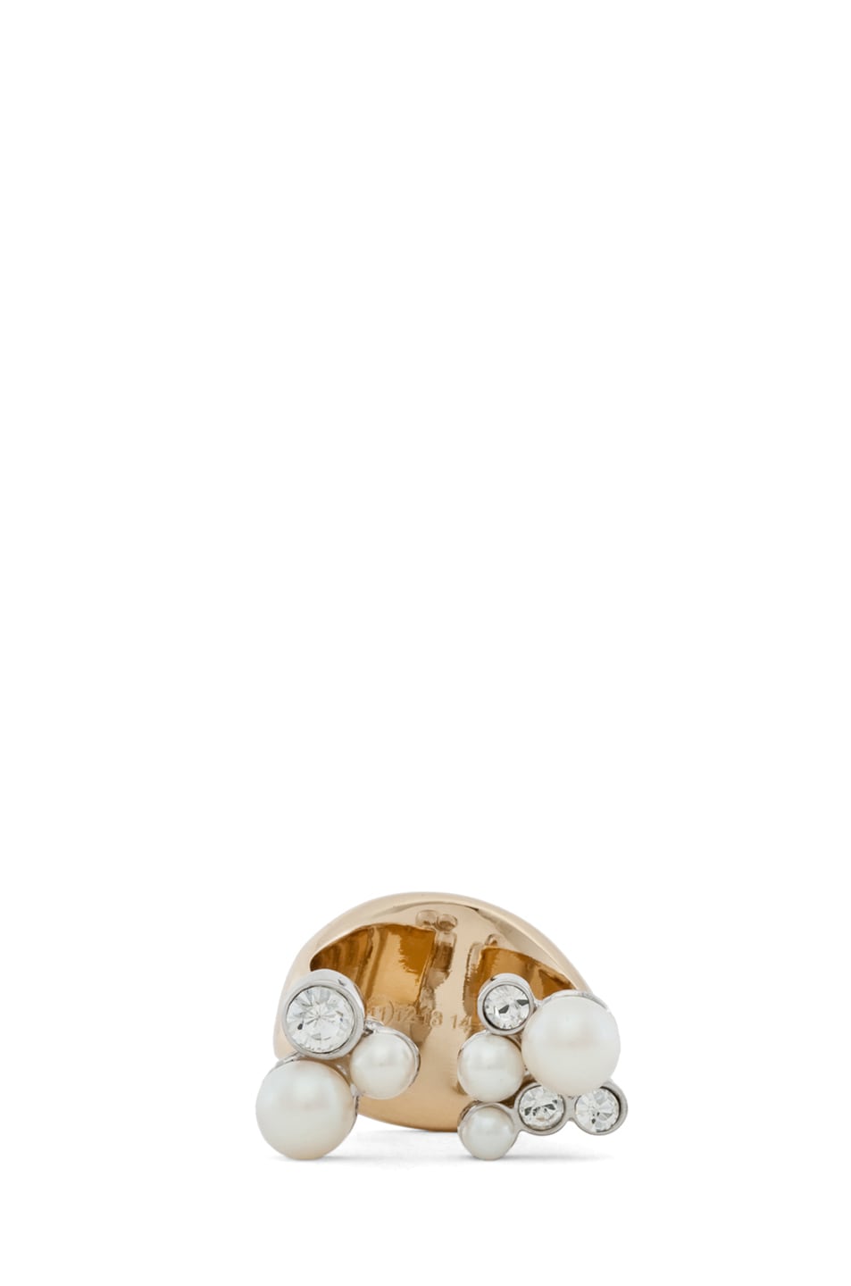 Image 1 of Maison Margiela Double Sided Ring in Gold