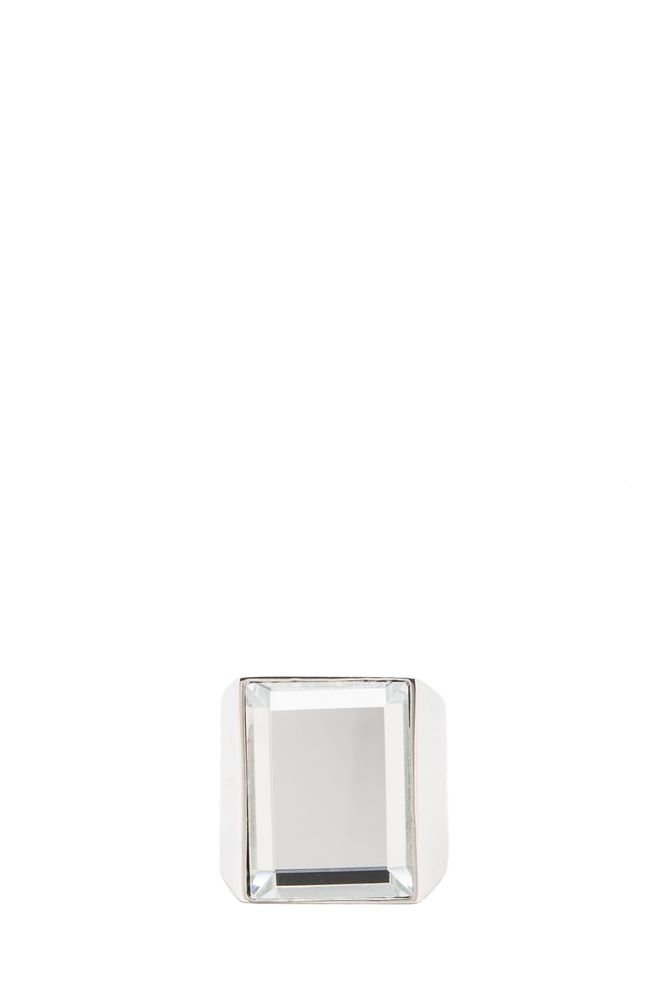 Image 1 of Maison Margiela Mirrored Brass Ring in Silver