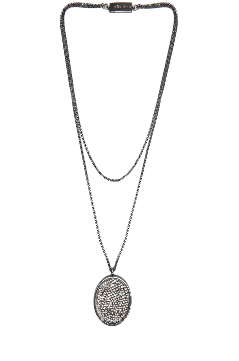 Image 1 of Maison Margiela Pendant Necklace in Gunmetal