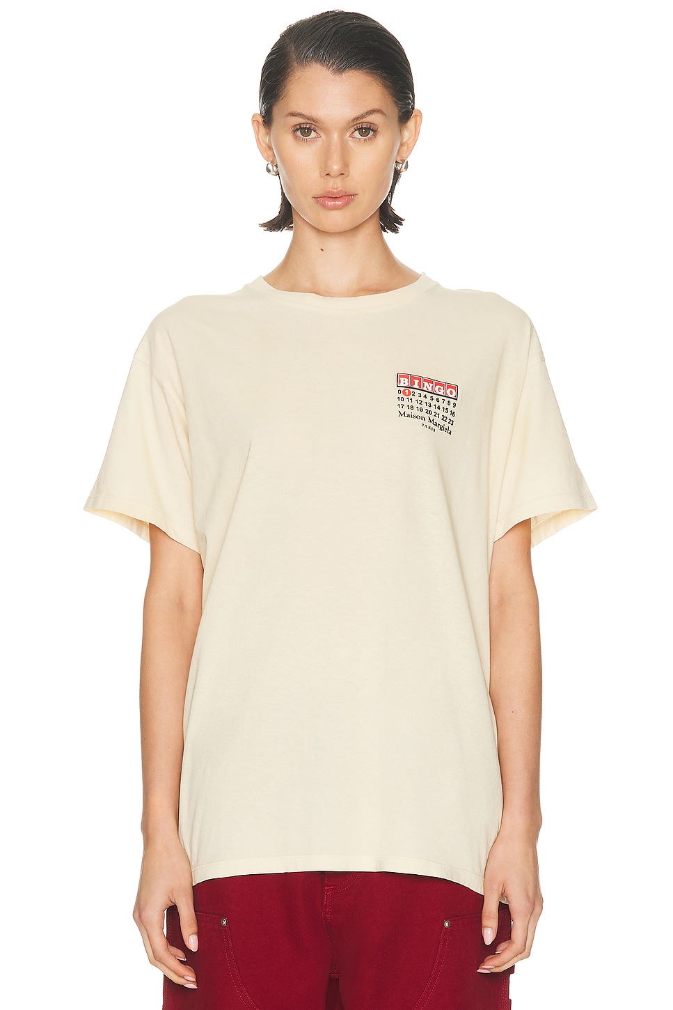 Image 1 of Maison Margiela Short Sleeve T-Shirt in Ecru