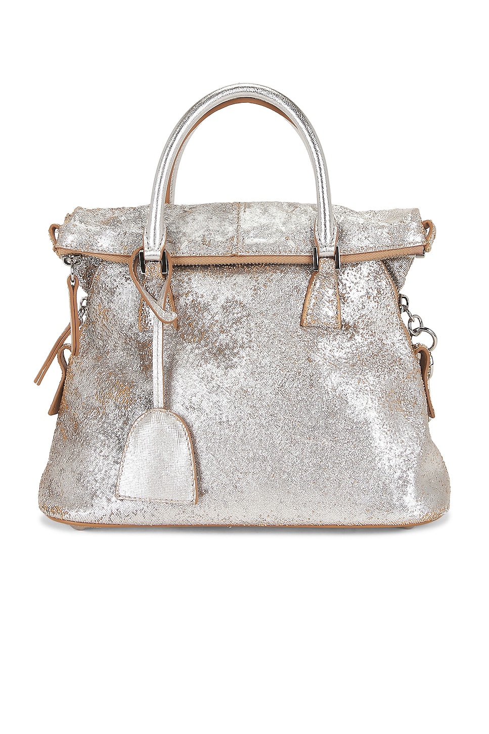 Maison Margiela Mini Soft 5AC Bag in Metallic Silver