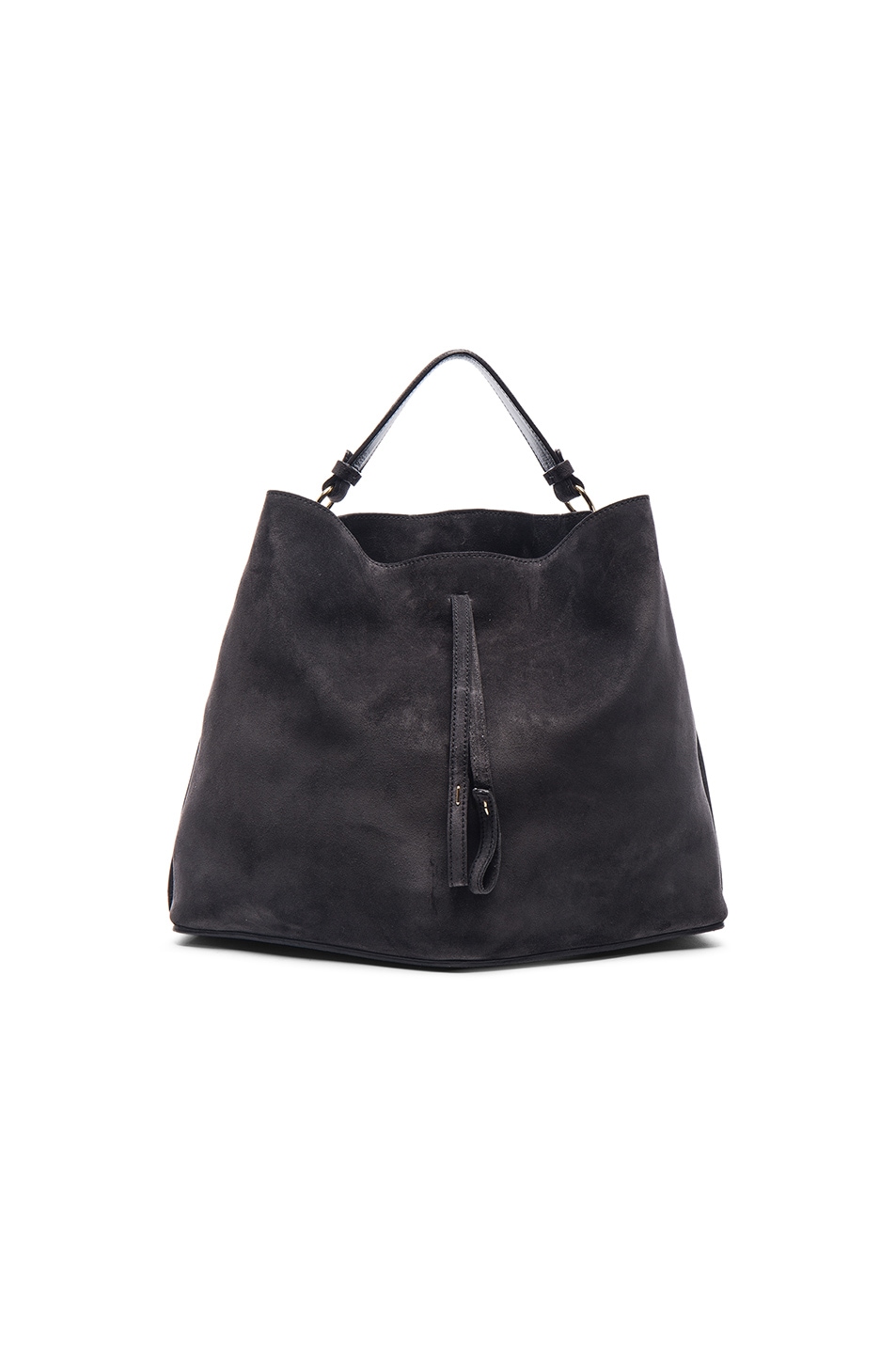 Image 1 of Maison Margiela Velour Leather Bag in Asphalt
