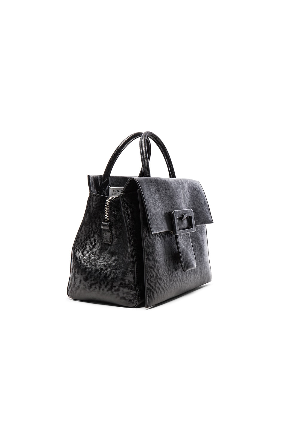 Maison Margiela Buckle Bag in Black | FWRD