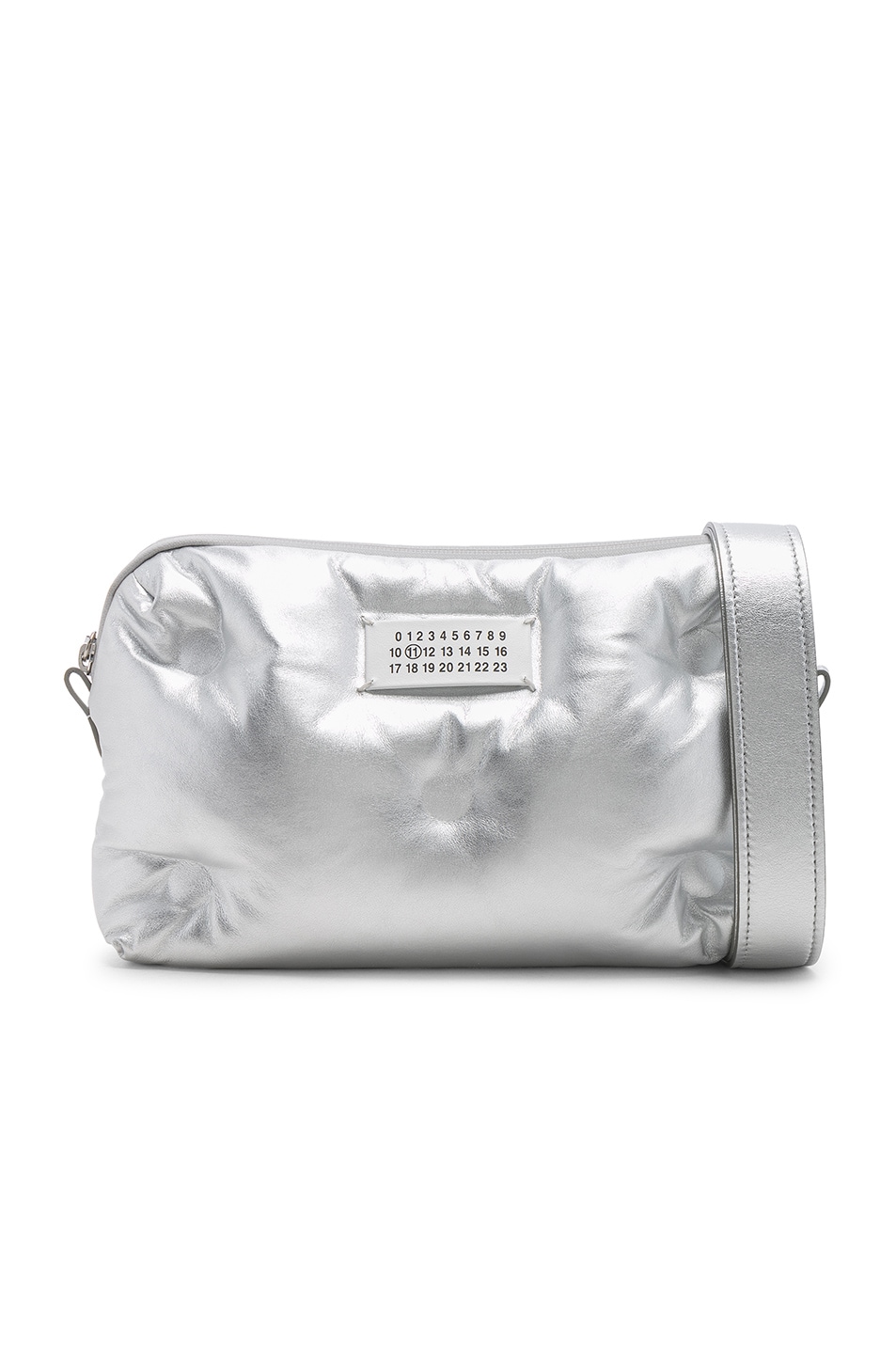 Image 1 of Maison Margiela Glam Slam Number Crossbody Bag in Silver