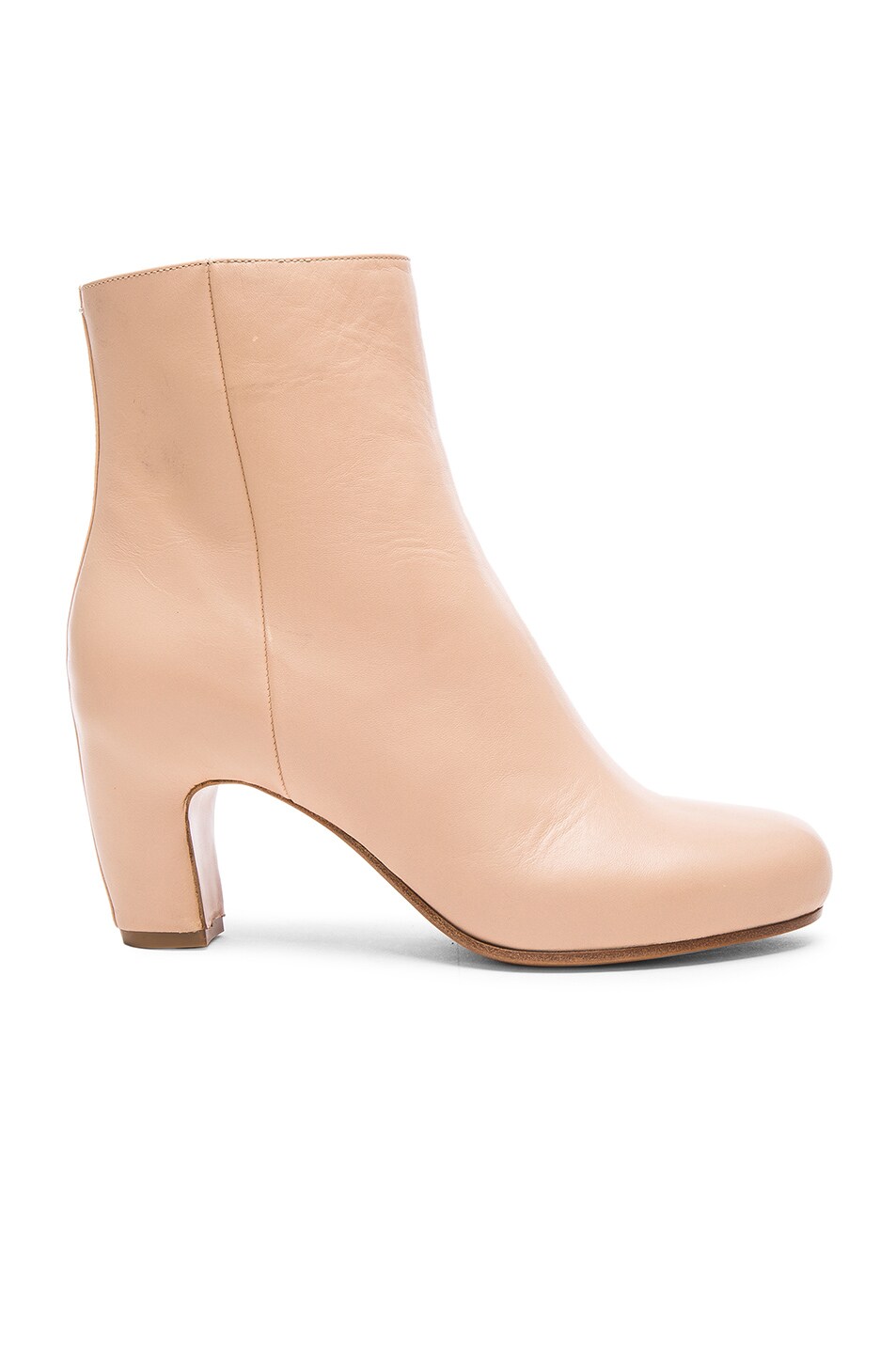 Image 1 of Maison Margiela Leather Booties in Beige