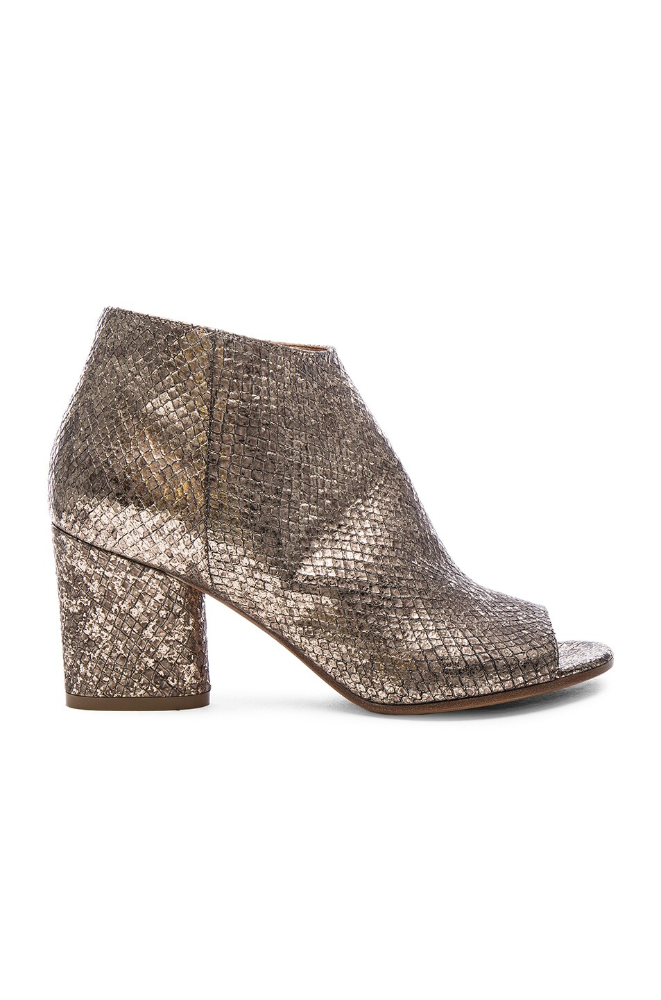 Image 1 of Maison Margiela Peep Toe Bootie in Champagne