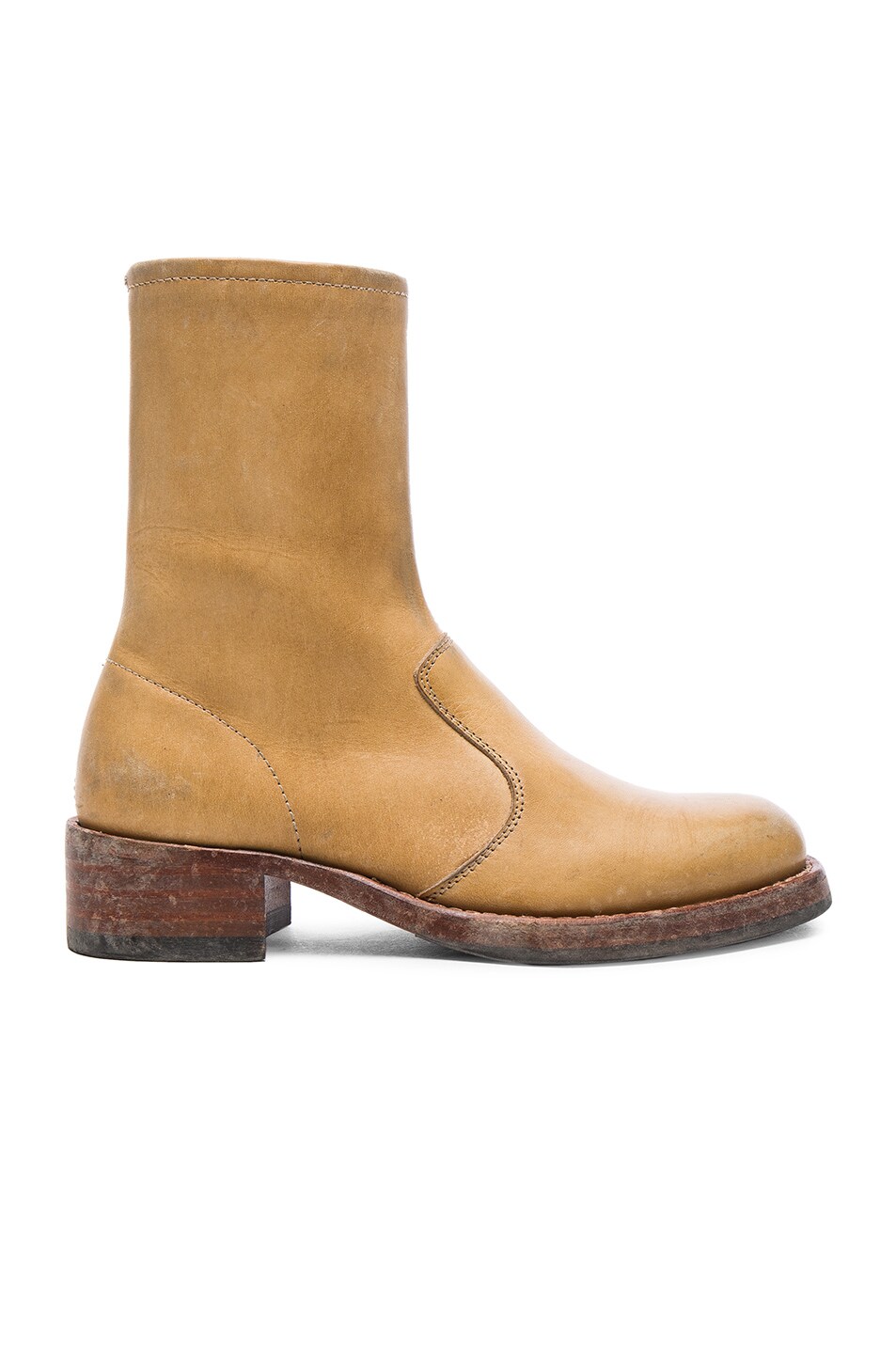 Image 1 of Maison Margiela Leather Replica Boots in Camel