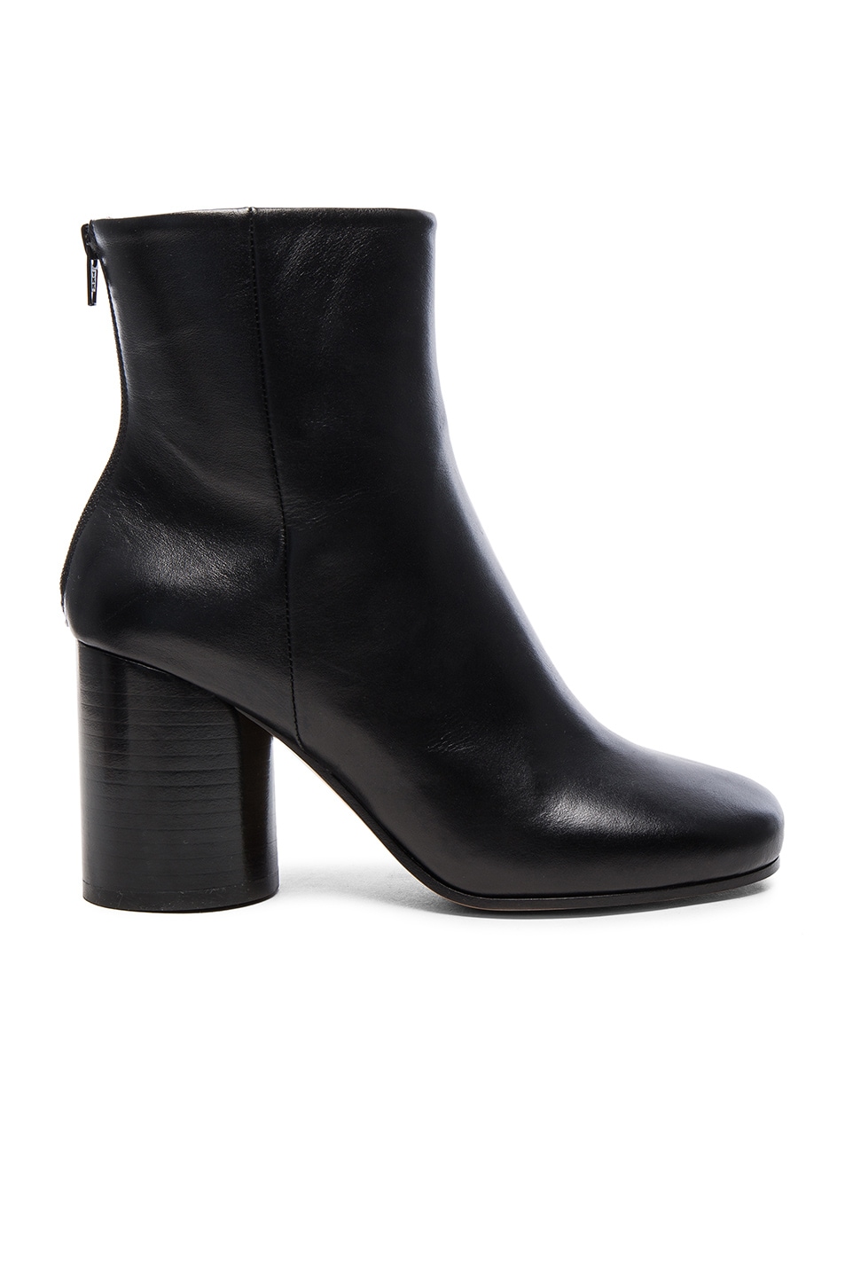 Image 1 of Maison Margiela Leather Booties in Black