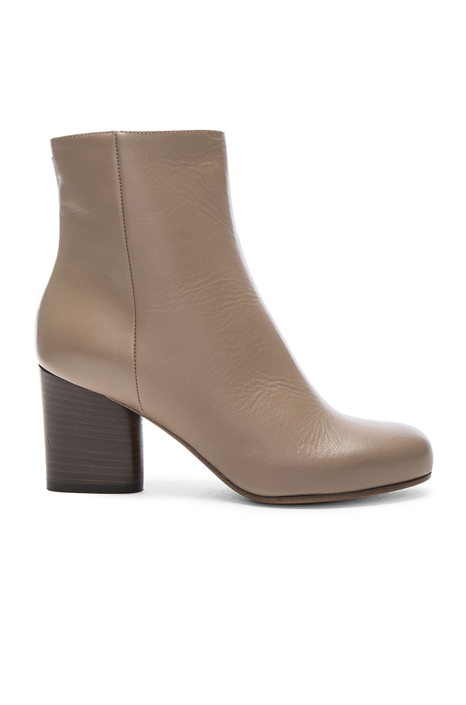 Image 1 of Maison Margiela Leather Booties in Mud