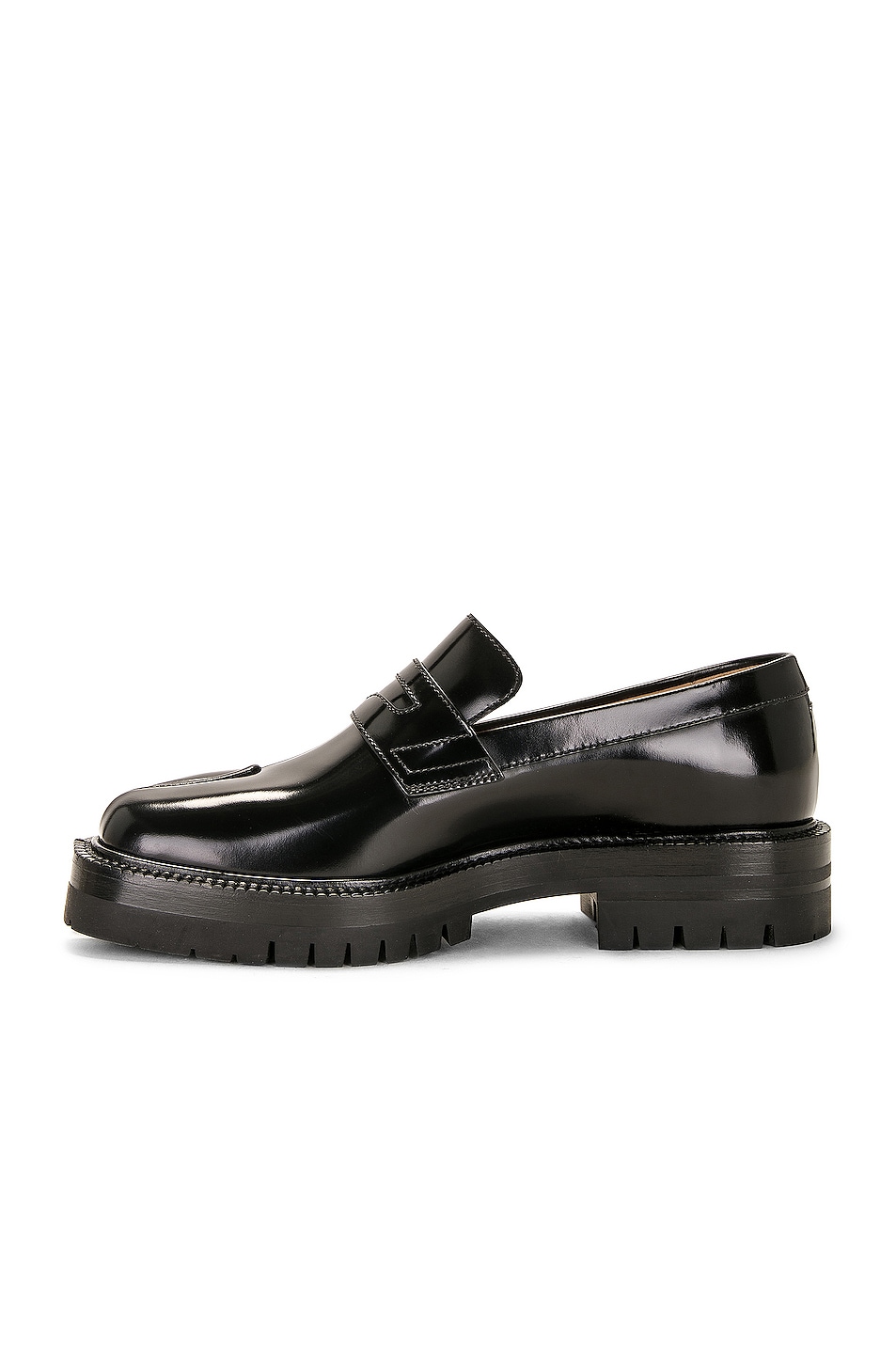 Maison Margiela Tabi County Loafer in Black | FWRD