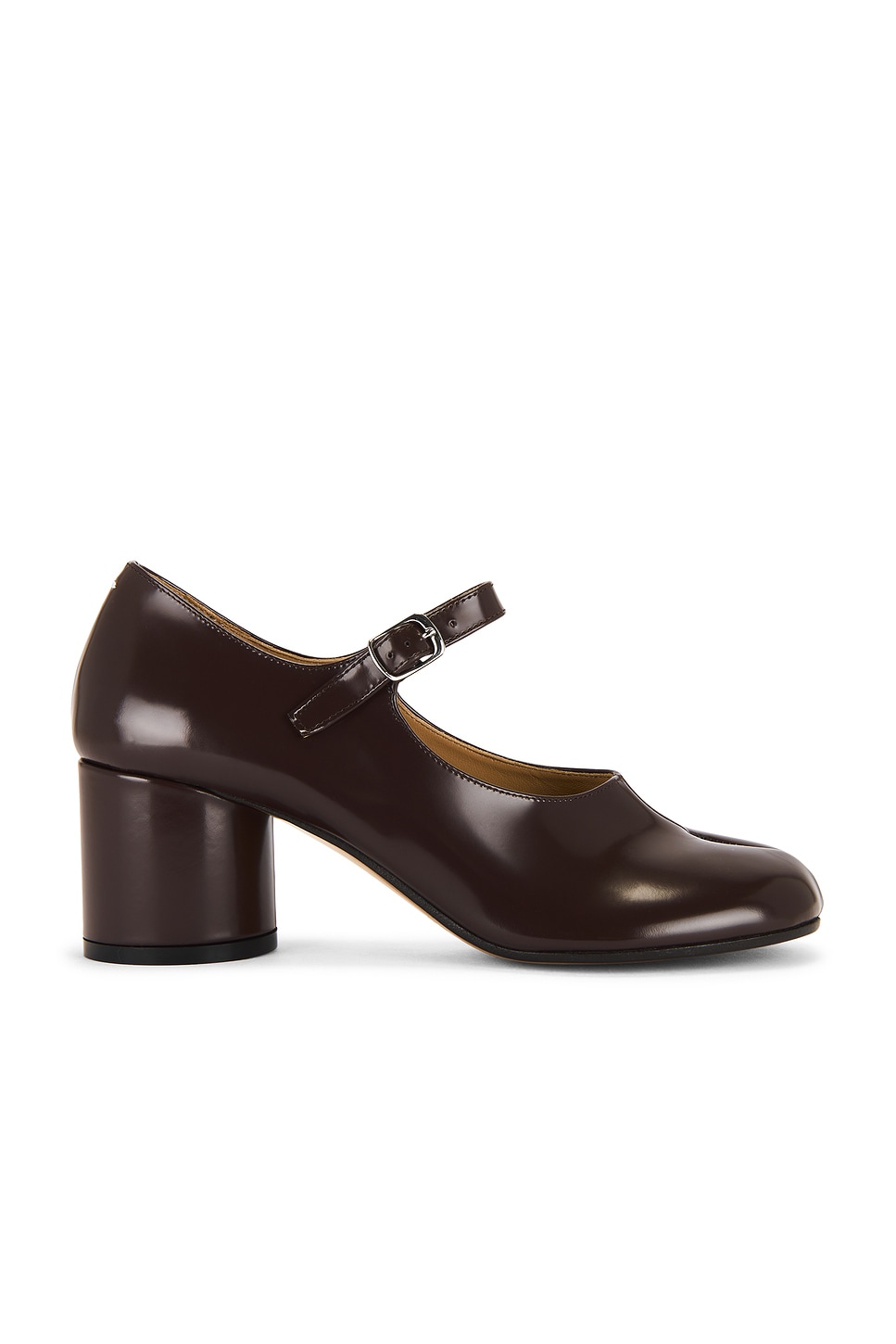 Image 1 of Maison Margiela Tabi Mary Jane Pump in Moka