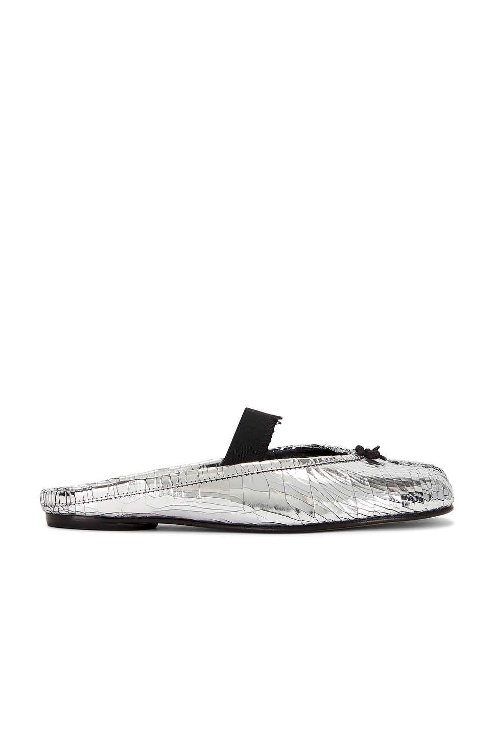 Image 1 of Maison Margiela Ballet Flat in Silver & Black