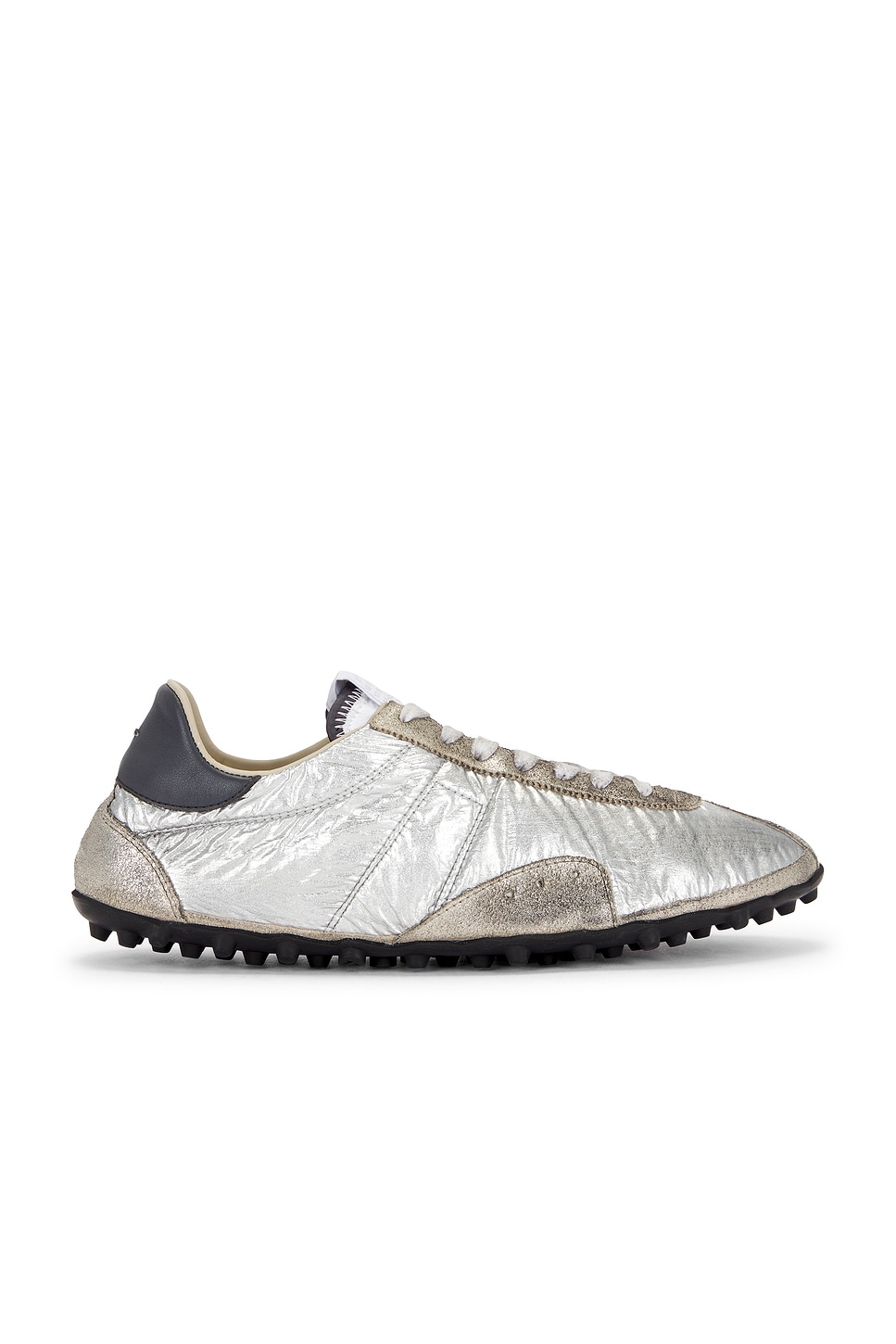 Image 1 of Maison Margiela Sprinters Low Top in SIlver, White, & Natural