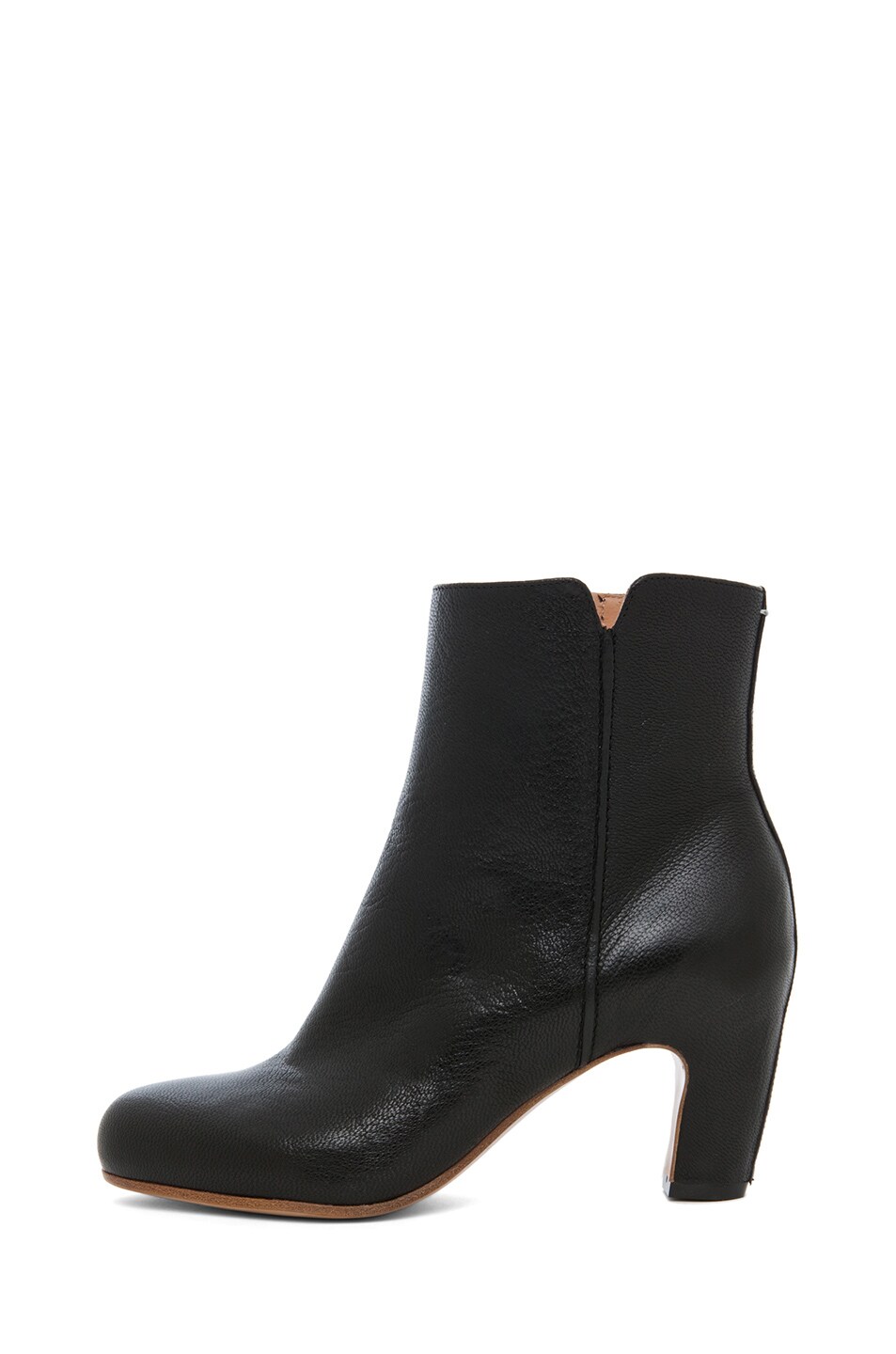 Image 1 of Maison Margiela Bootie with Curved Heel in Black