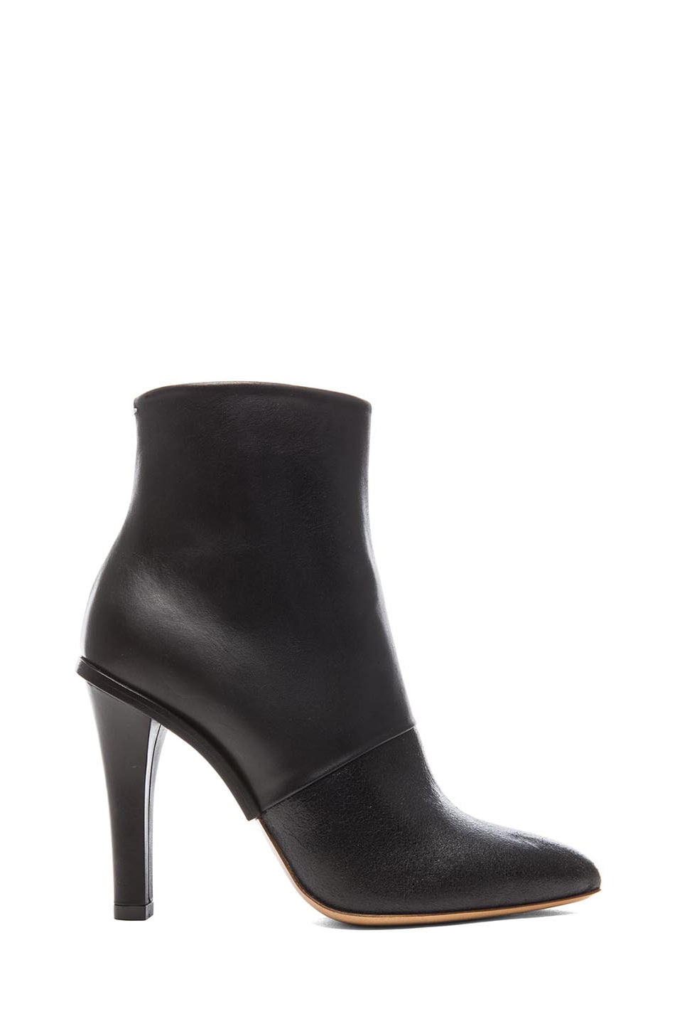 Image 1 of Maison Margiela Leather Ankle Booties in Black