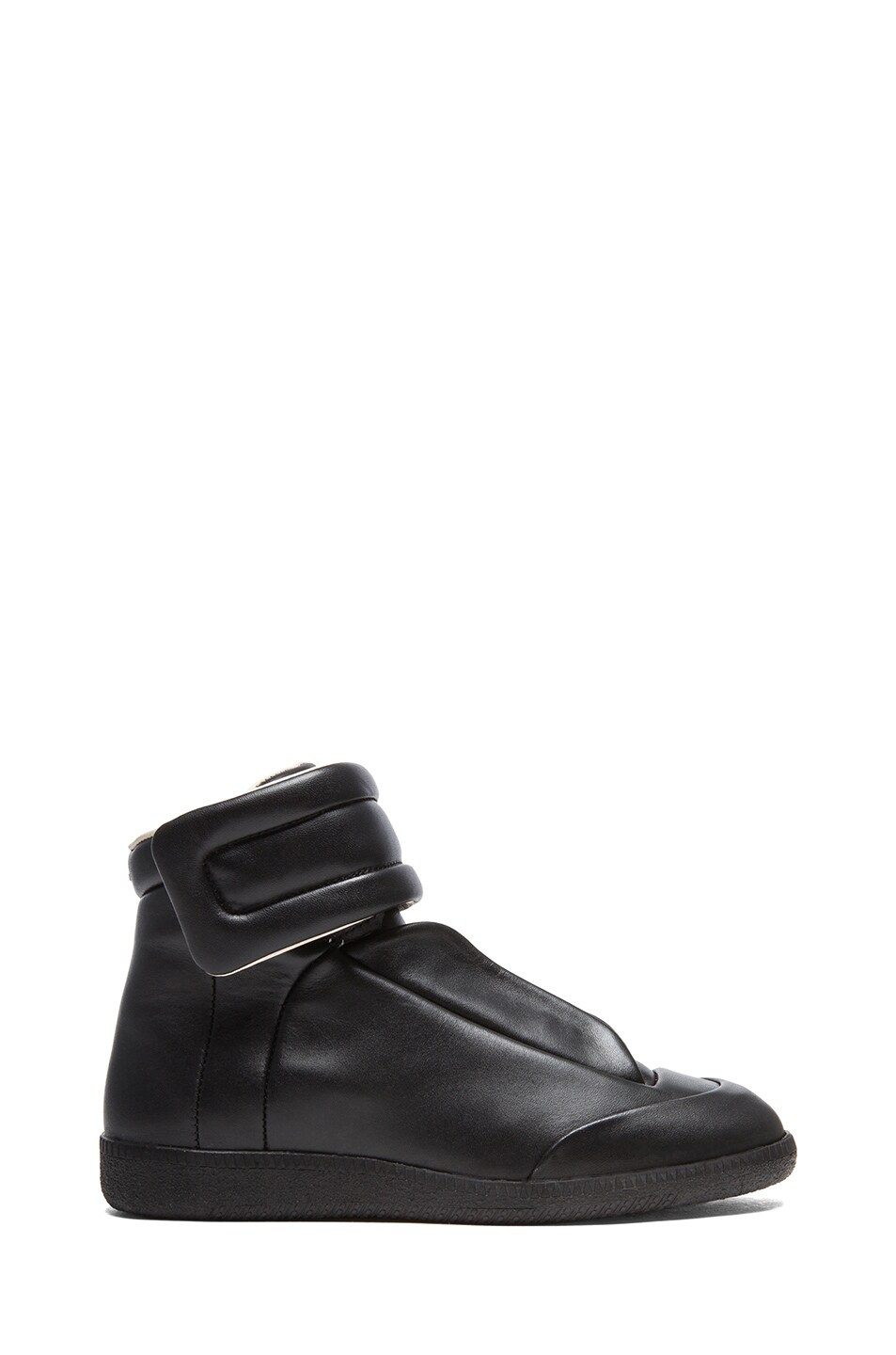 Image 1 of Maison Margiela Future Leather High Tops in Black