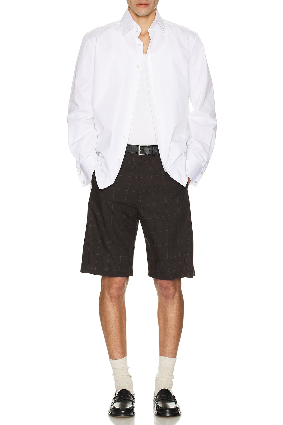 Image 1 of Mimchik Twist Shorts in Windowpane