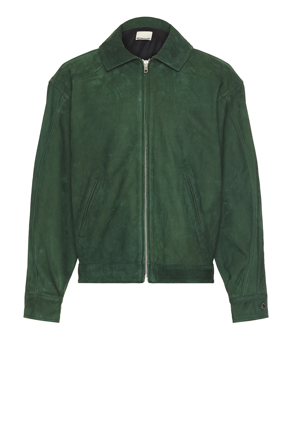 Suede Tall Boy Jacket in Green in Green