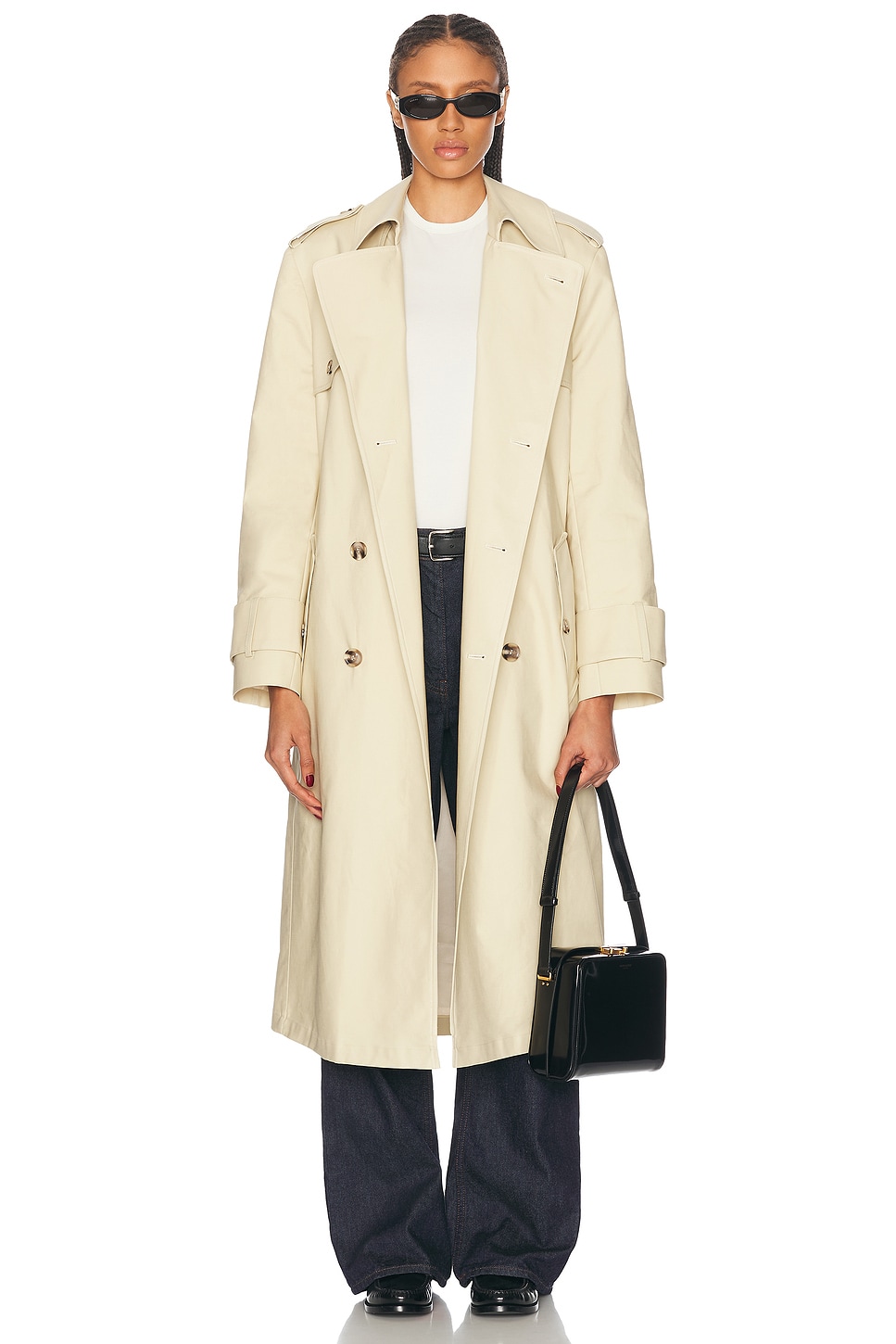 Trench Coat in Cream