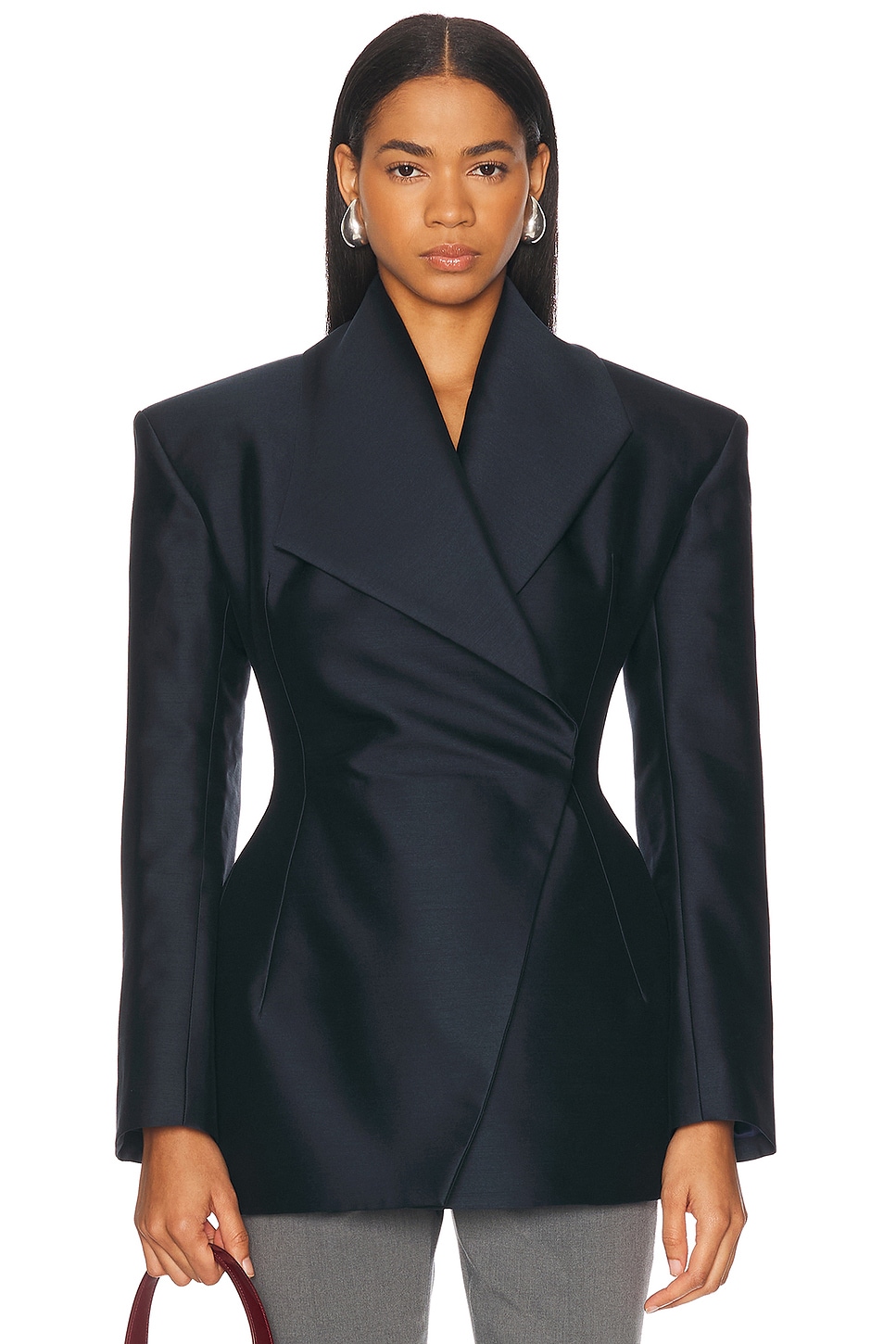 Image 1 of Mimchik Hourglass Blazer in Navy