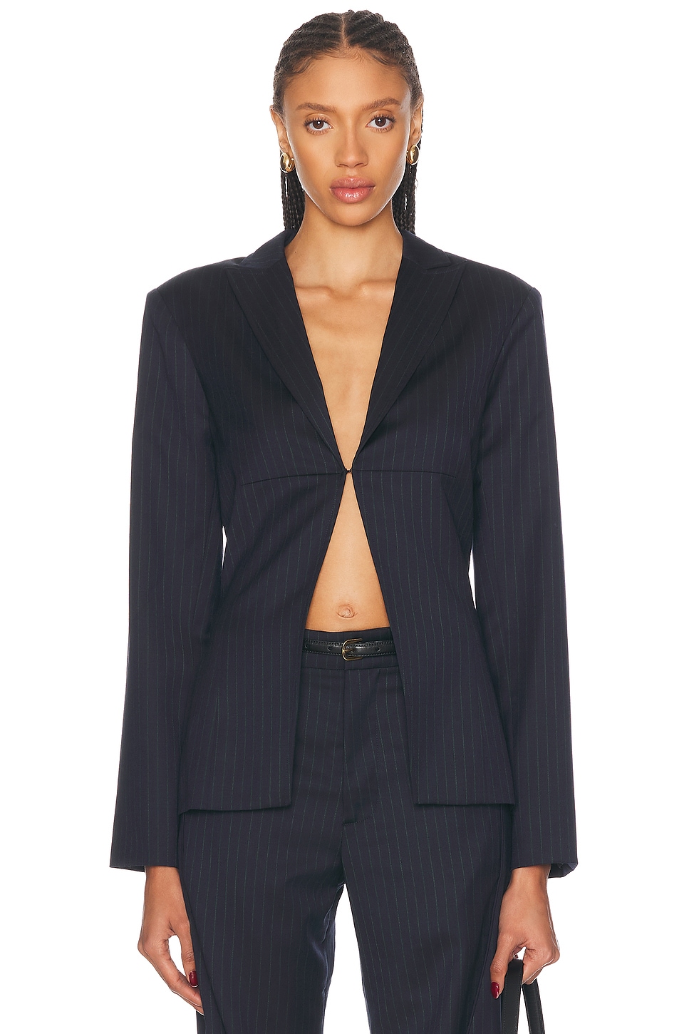 Pinched Blazer in Navy