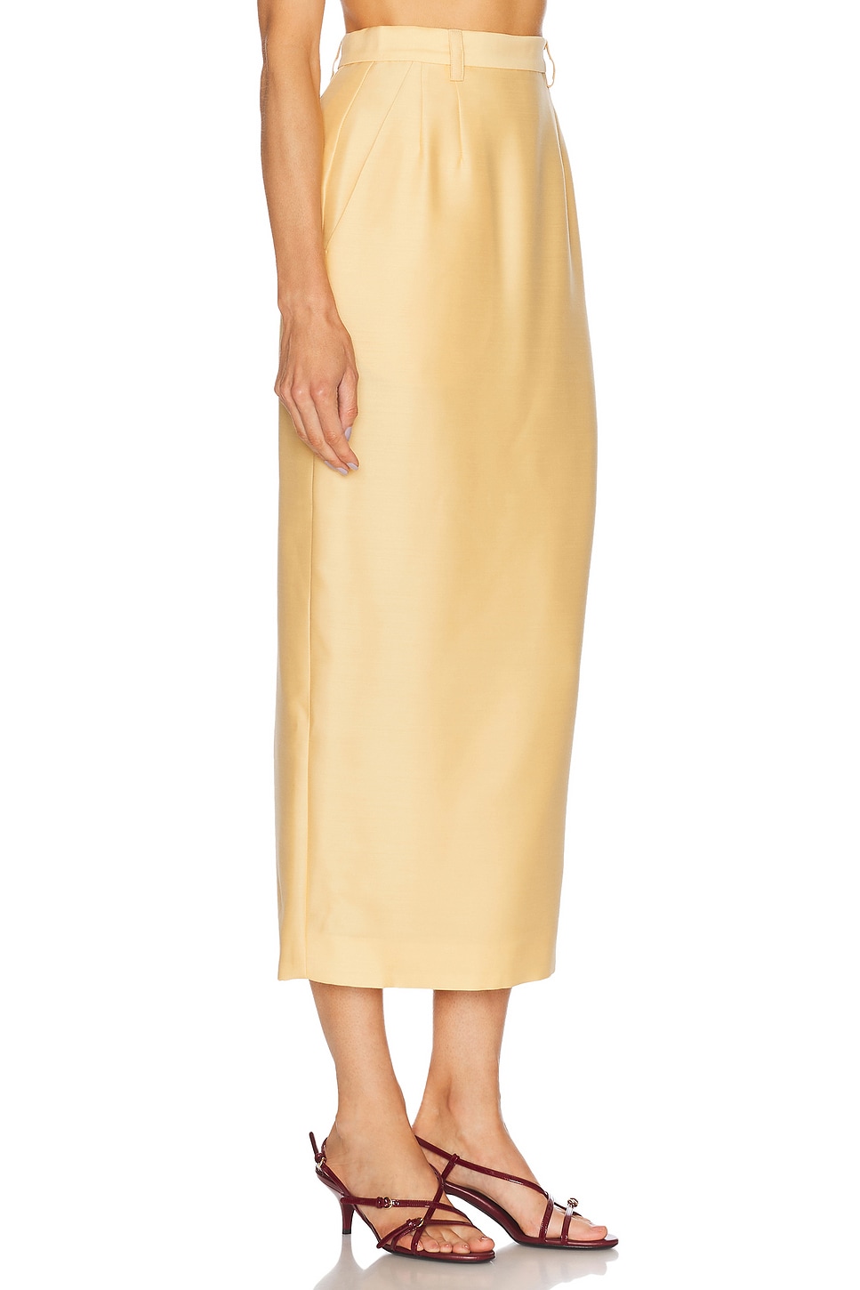 Mimchik Pencil Skirt In Yellow