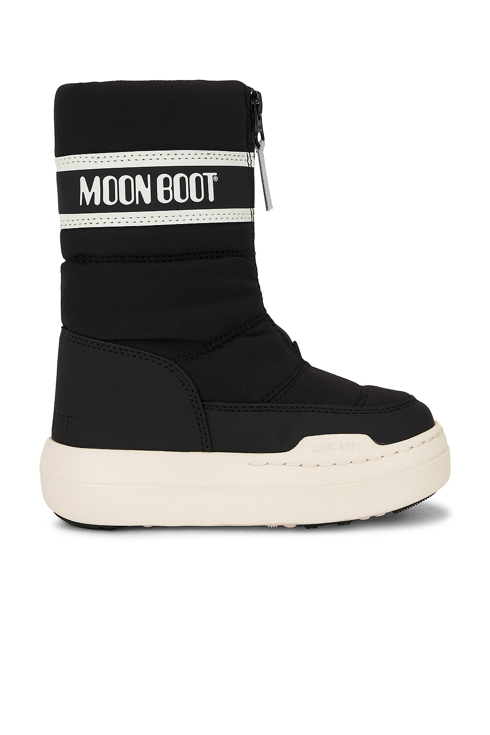 Image 1 of MOON BOOT Junior Park Zip High Waterproof Boot in Black