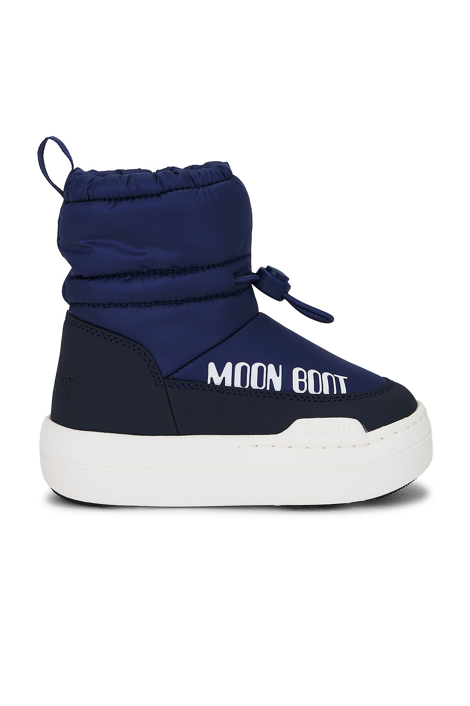 Image 1 of MOON BOOT Junior Park Tube Mid Waterproof Boot in Blue & Navy