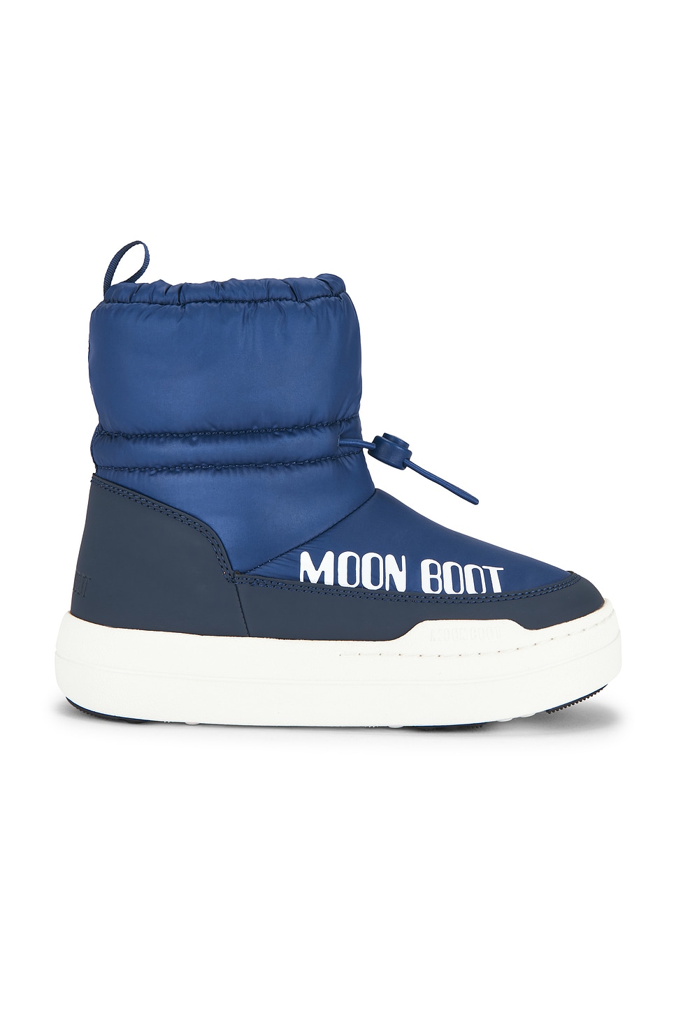 Image 1 of MOON BOOT Kids Junior Park Tube Mid Waterproof Boot in Blue & Navy