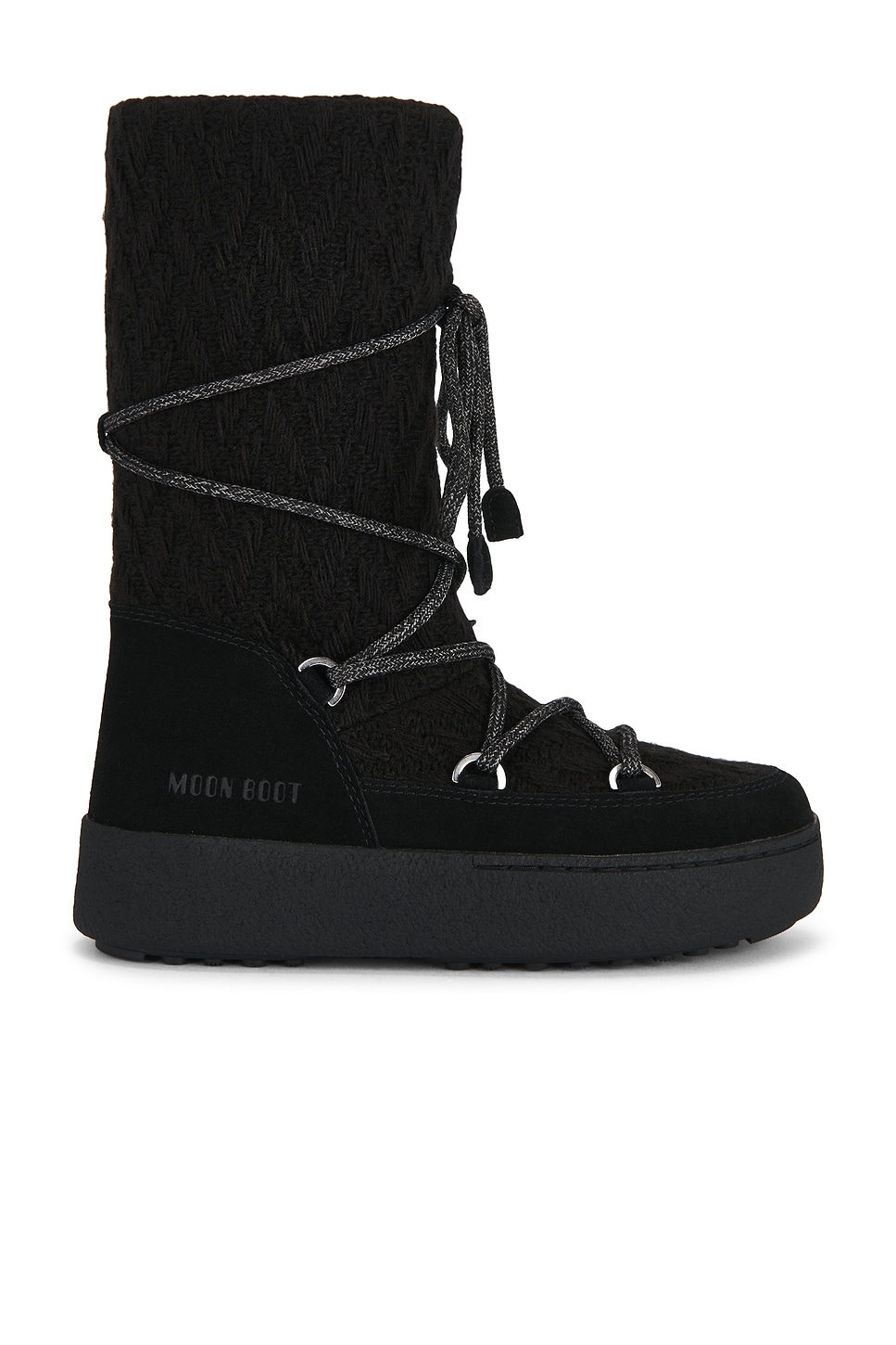 Image 1 of MOON BOOT X Guest in Residence Ltrack Knit Boot in Black
