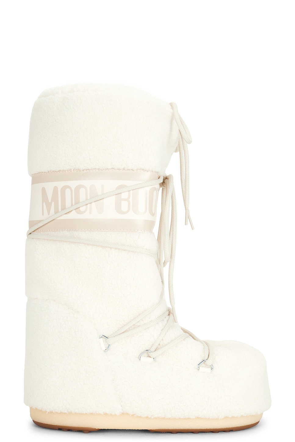 MOON BOOT Icon Fleece Boot in Beige