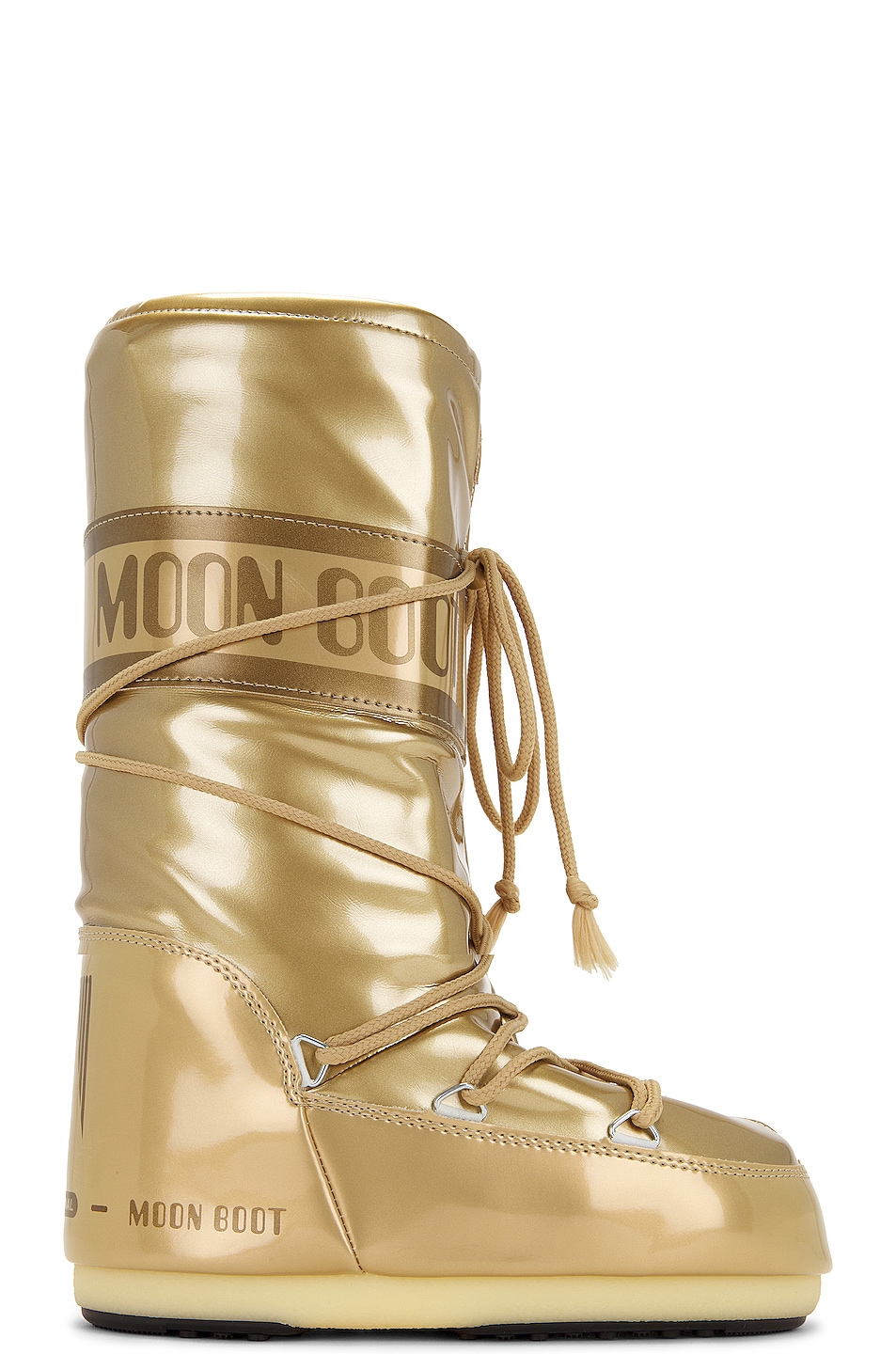 Image 1 of MOON BOOT Icon Vinile Met Boot in Gold