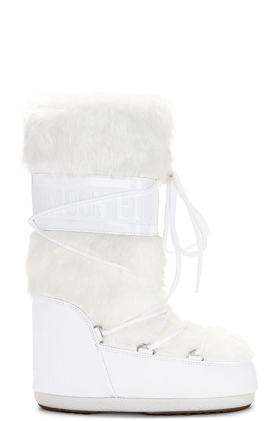 Image 1 of MOON BOOT Icon Faux Fur Boot in Optical White