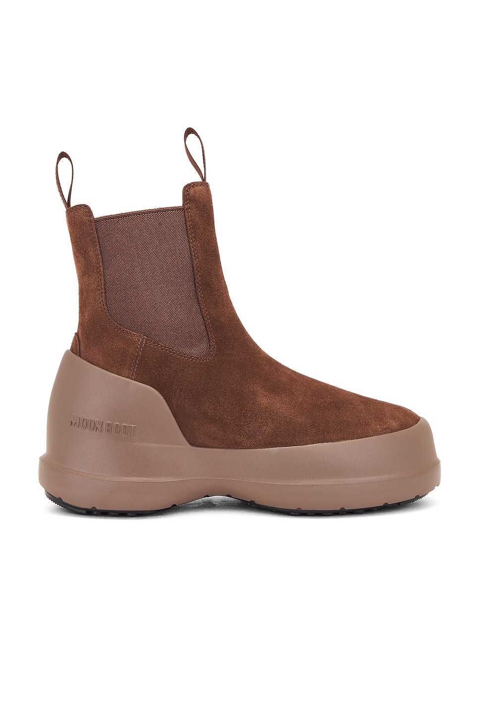 Image 1 of MOON BOOT Luna Chelsea Suede Boot in Brown