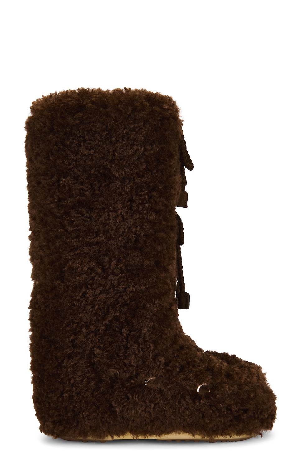 Image 1 of MOON BOOT Icon Curly Extra Boot in Dark Brown
