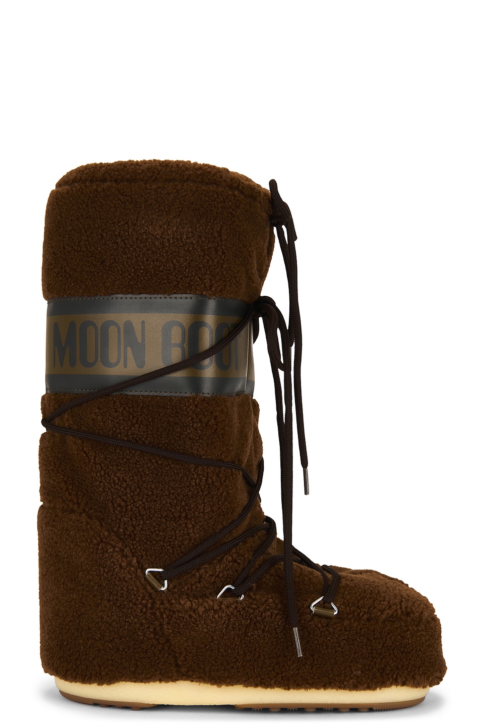 Image 1 of MOON BOOT Icon Fleece Boot in Brown