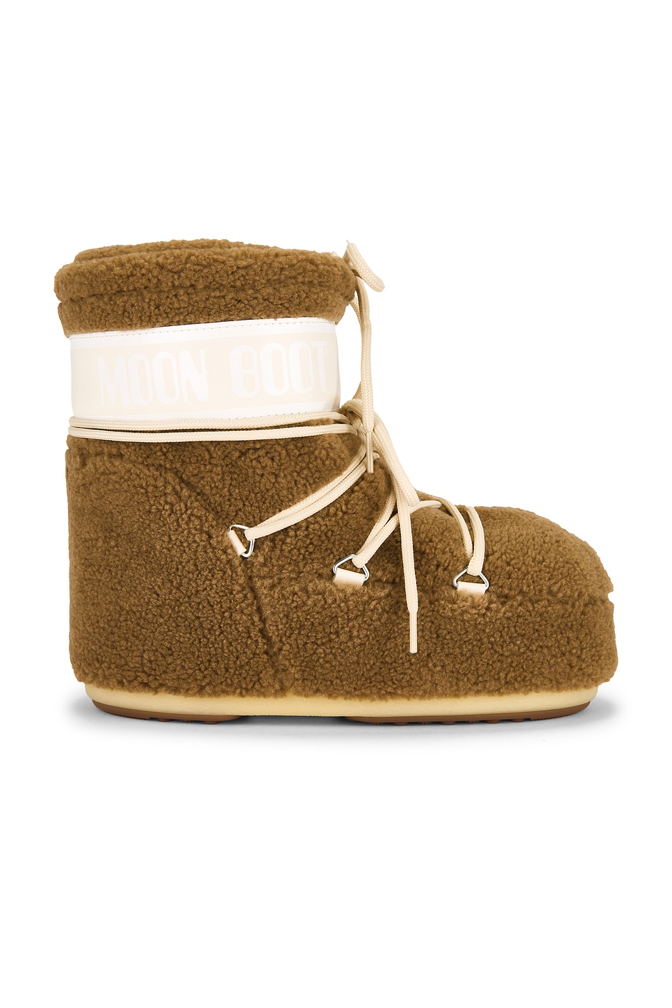 Image 1 of MOON BOOT Icon Low Fleece Boot in Camel