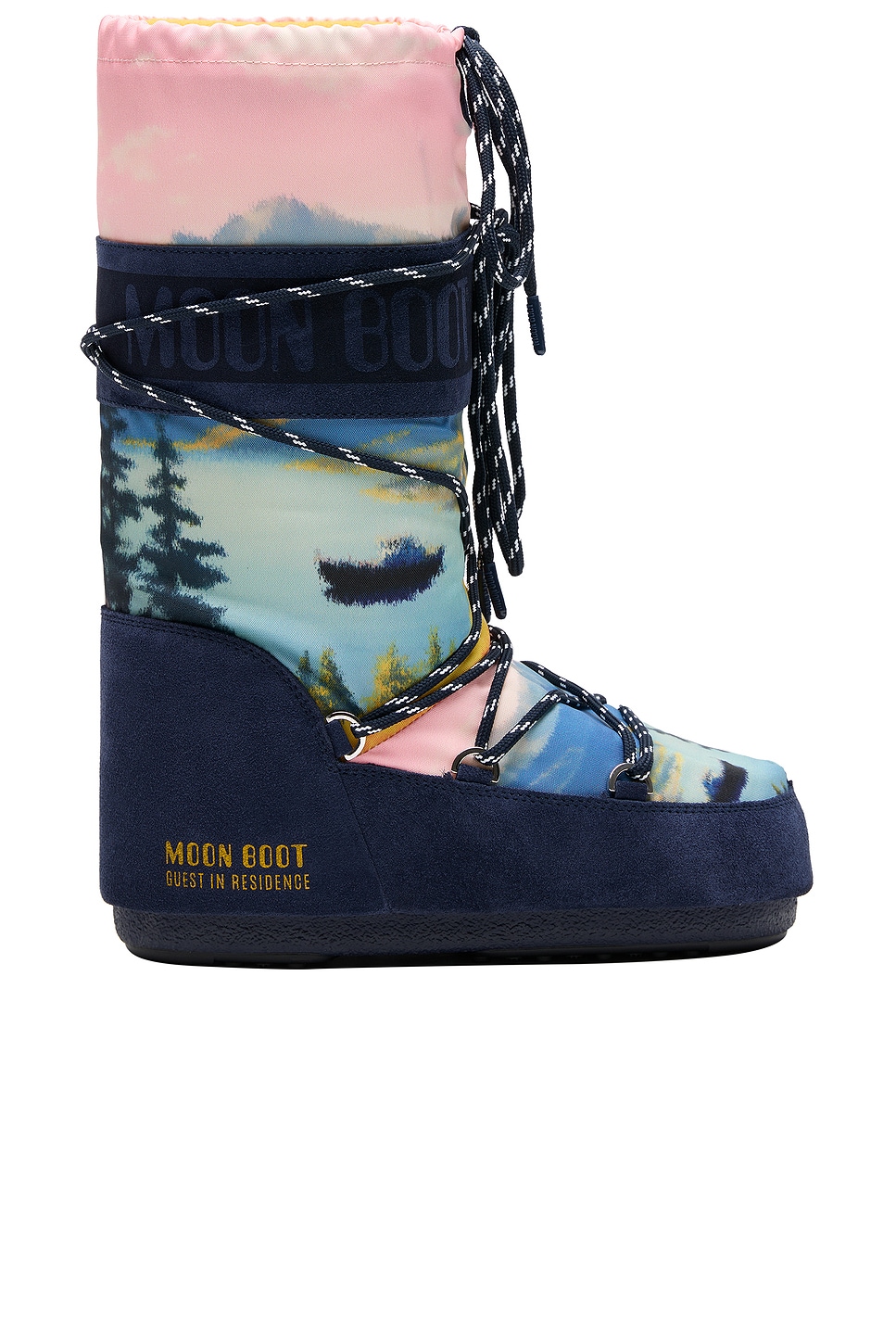 Image 1 of MOON BOOT X Guest in Residence Icon High Postcard Boot in Midnight