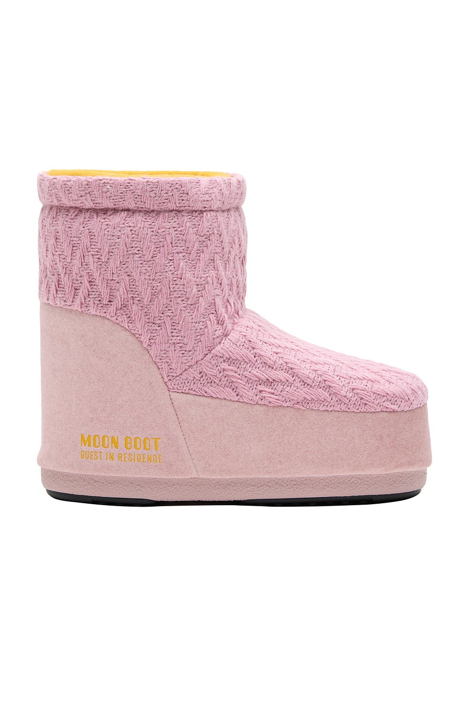 Image 1 of MOON BOOT X Guest in Residence Icon Low No Lace Knit Boot in Rose