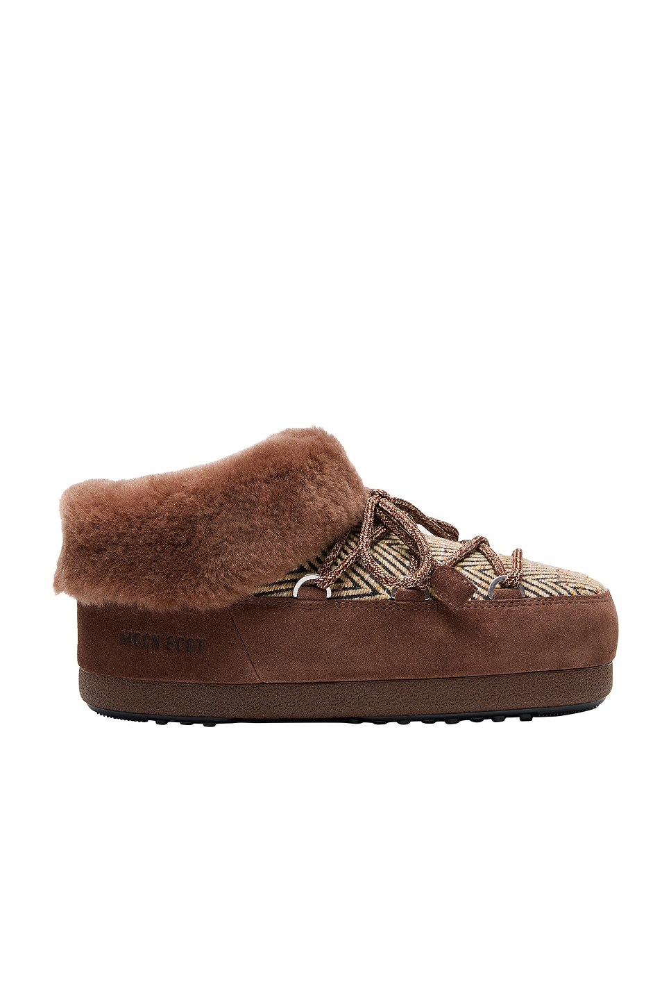 Image 1 of MOON BOOT X Guest in Residence EVX Chalet Mule Fur Boot in Cocoa