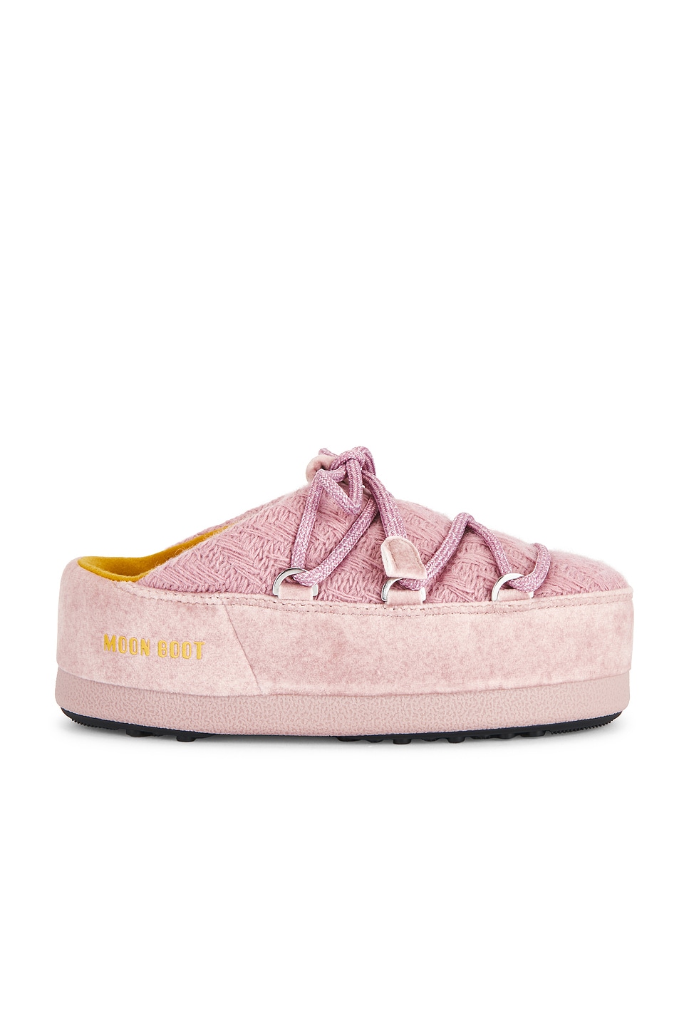 Image 1 of MOON BOOT X Guest in Residence EVX Mule Knit Boot in Rose