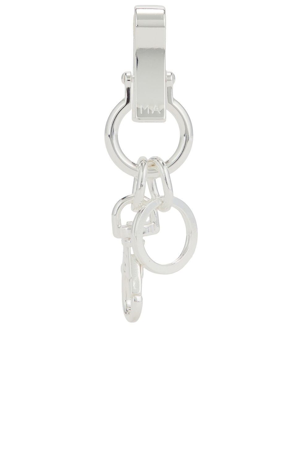 Aria Keychain in Metallic Silver