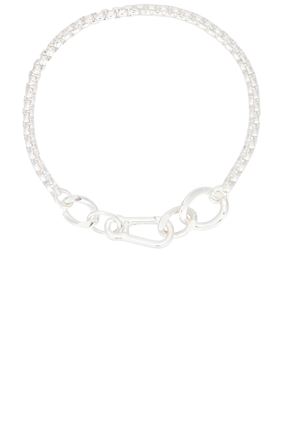 Image 1 of Martine Ali Irio Boxer Chain Necklace in Heirloom Silver