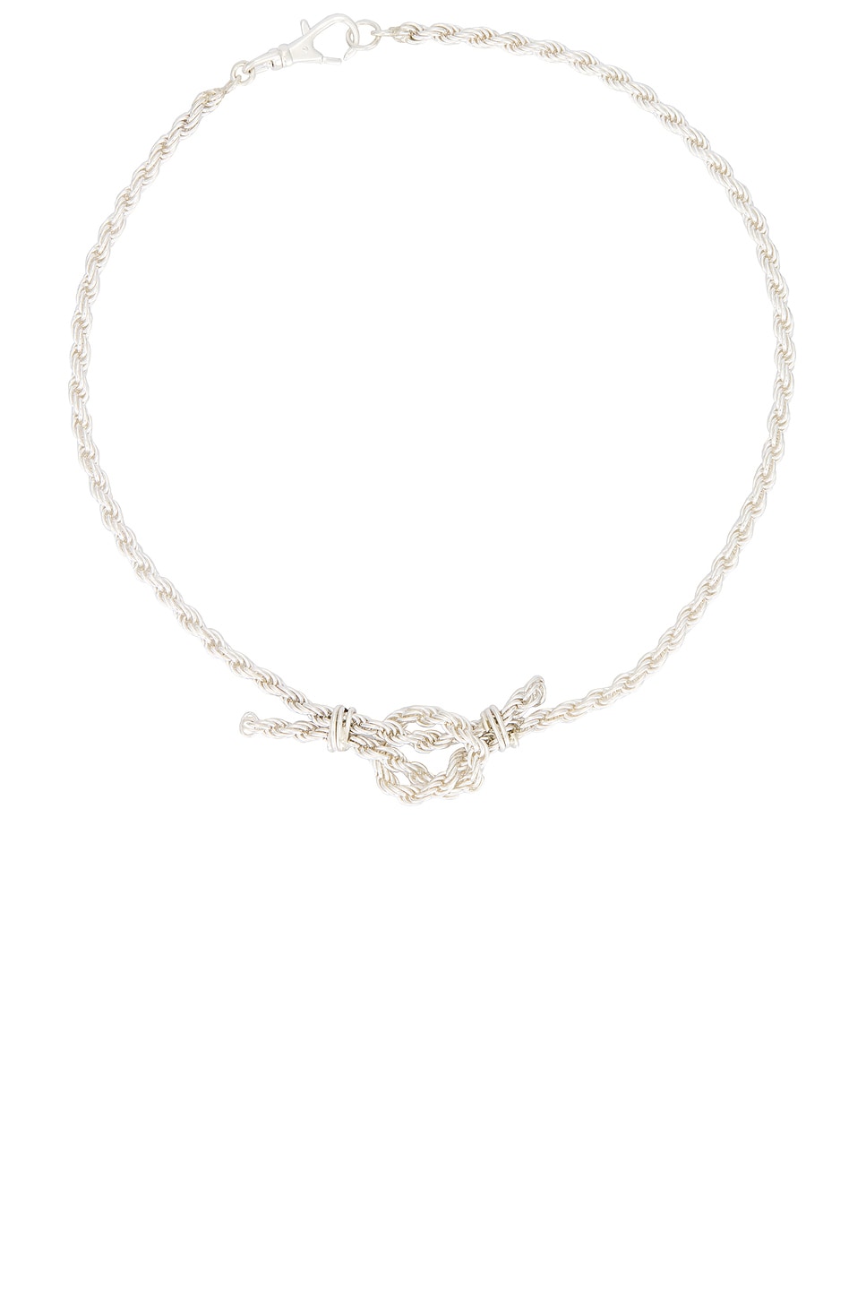 Image 1 of Martine Ali Knotted Rope Chain Necklace in Sterling Silver