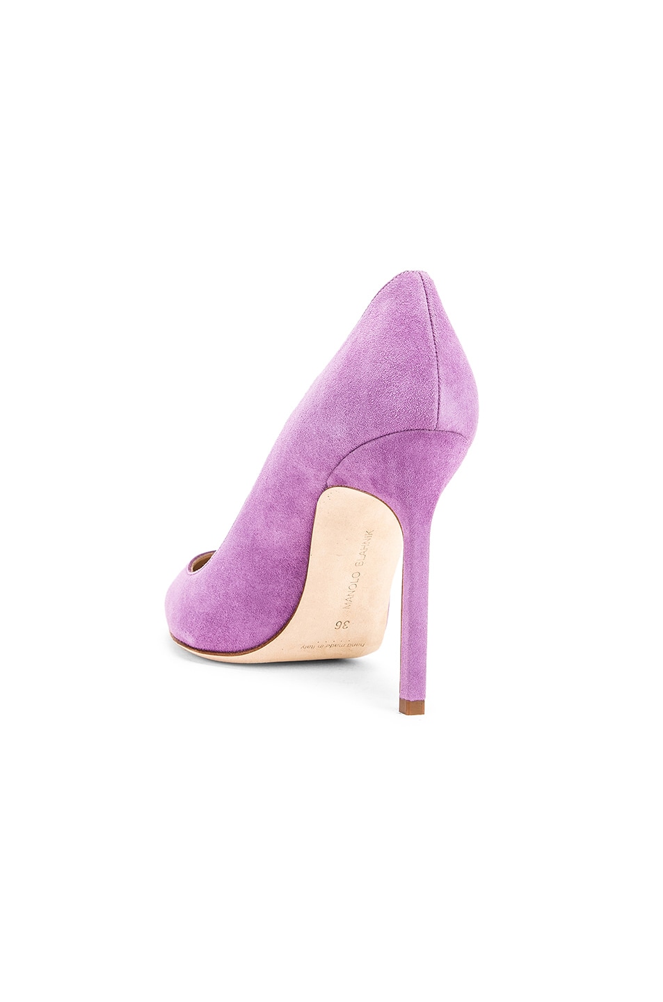 Escarpins Manolo Blahnik BB Bipunta 105 - Taille 40.5 En Daim Gris/bordeaux, Neuf Avec Boîte