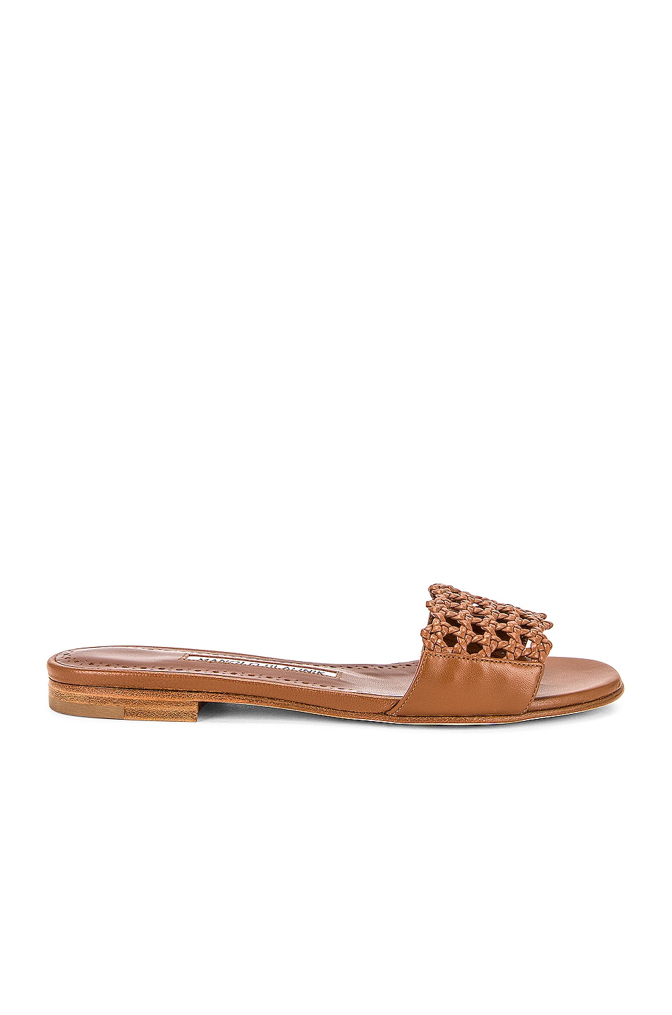 Image 1 of Manolo Blahnik Litis Sandal in Brown