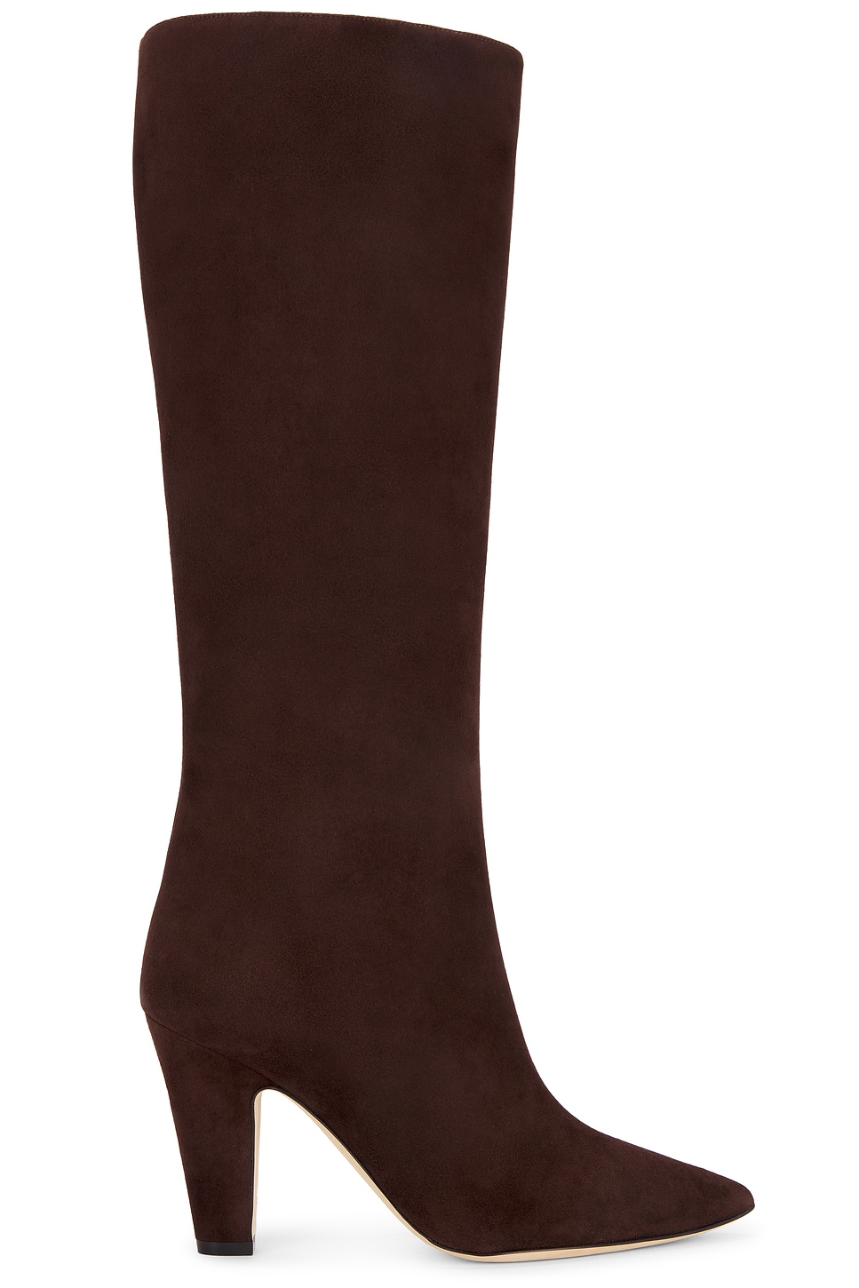 Image 1 of Manolo Blahnik Lina 90 Suede Boot in Dark Brown